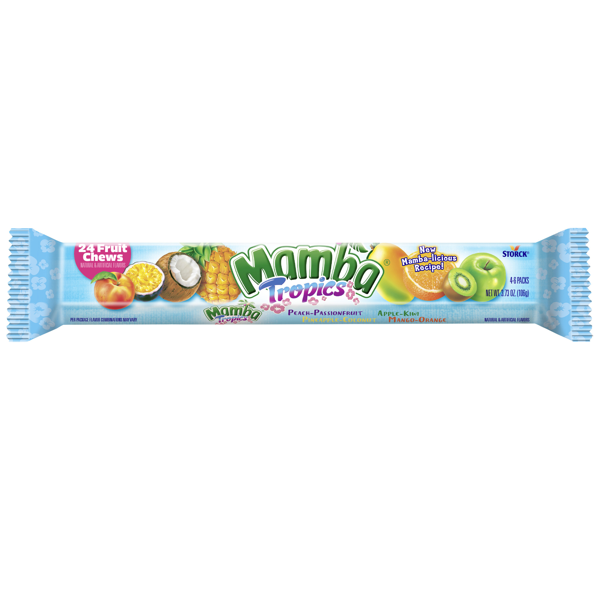 Mamba® Tropics Fruit Chews 24-Count Share Size