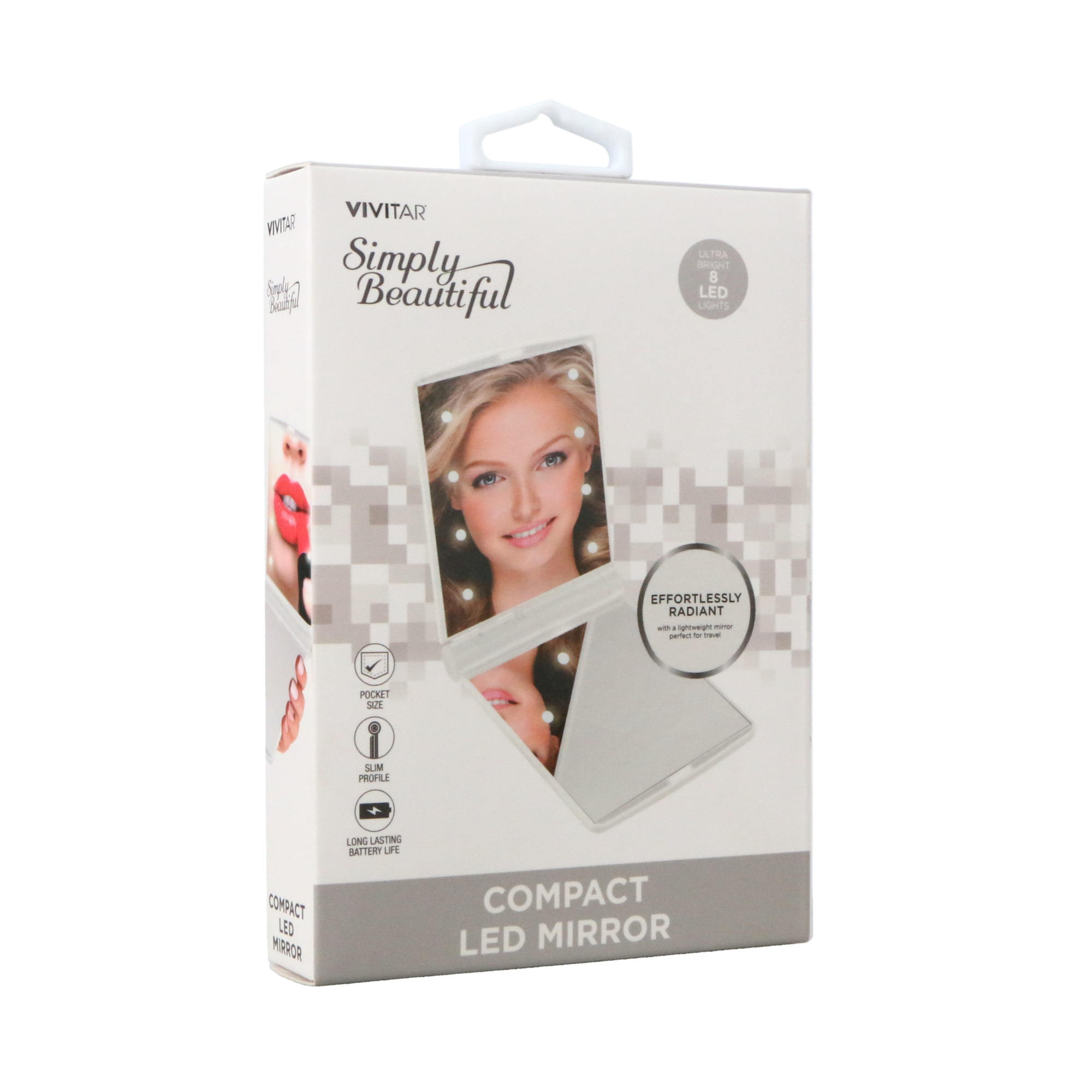 Vivitar® Simply Beautiful Compact LED Mirror