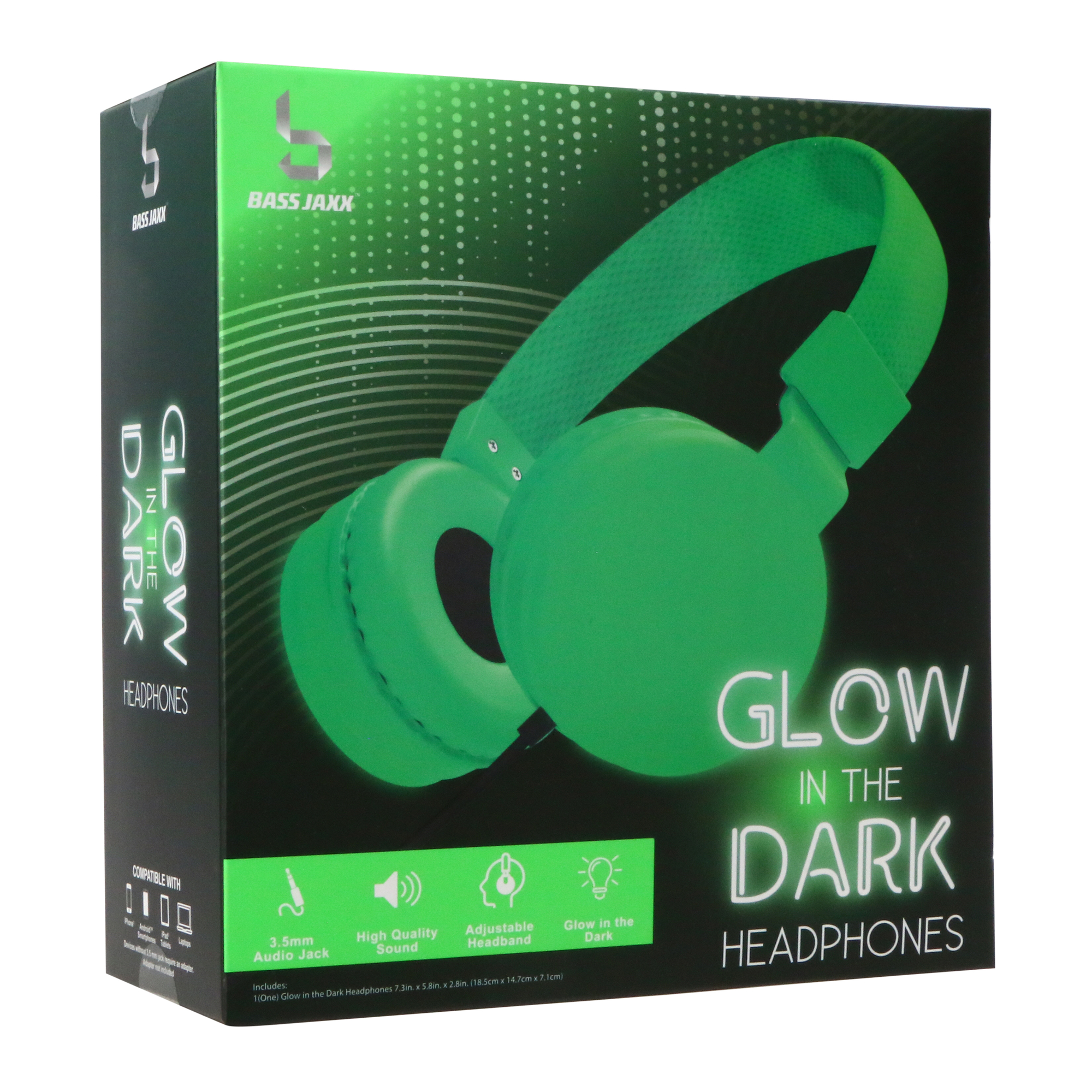 Bass jaxx® Glow The Dark Headphones at Hamilton Place in