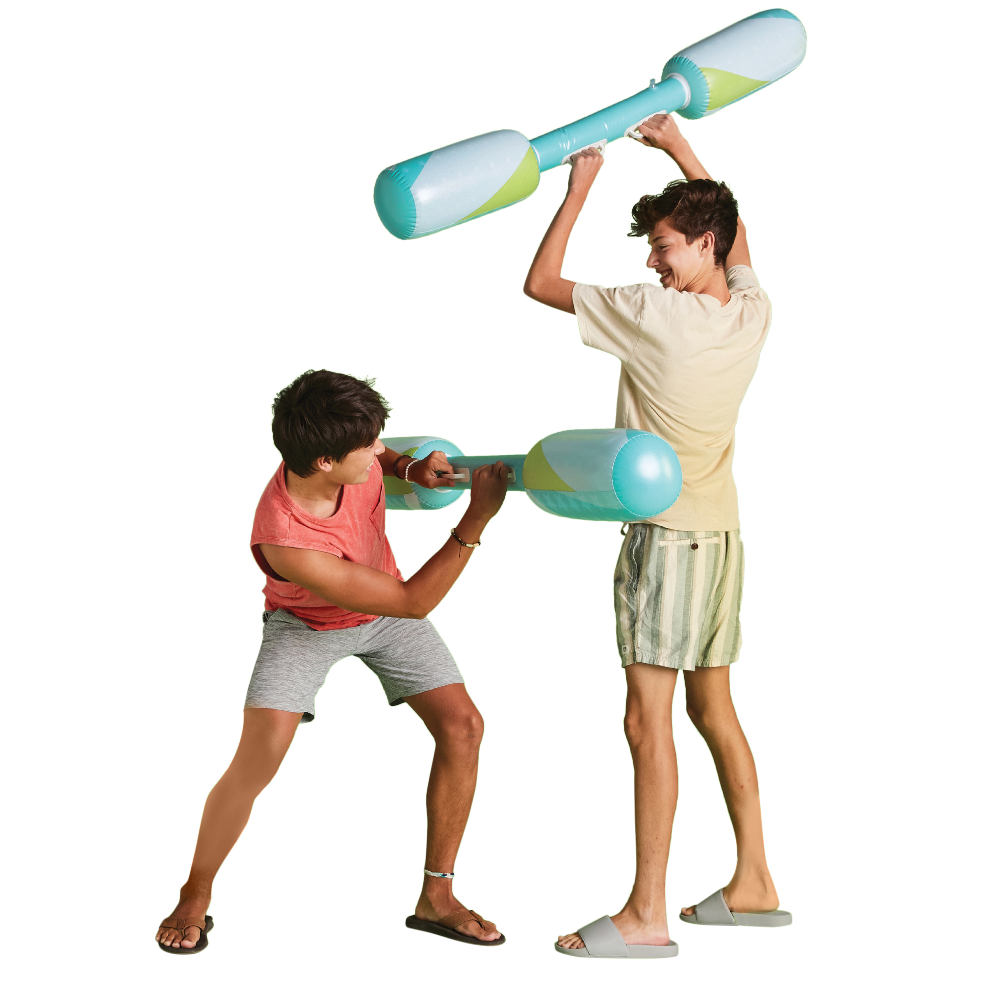 inflatable Battle Game Set w/ 2 Jousting Batons