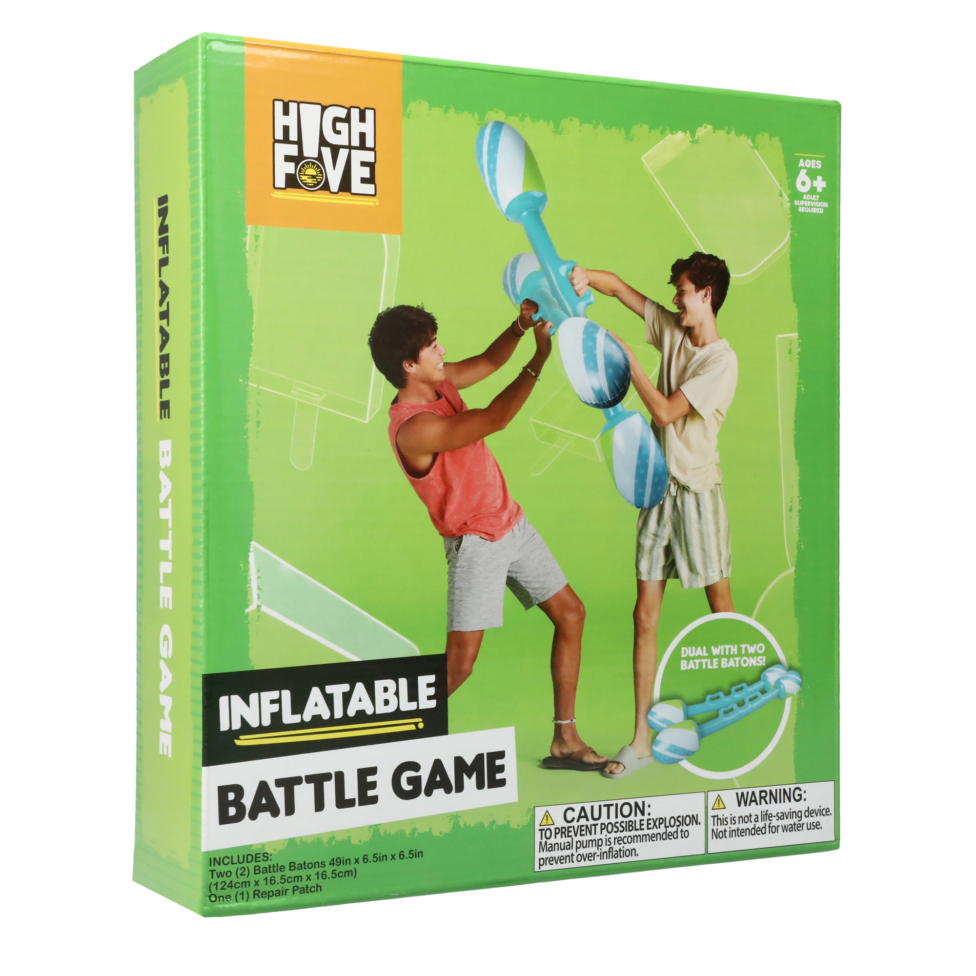 inflatable Battle Game Set w/ 2 Jousting Batons