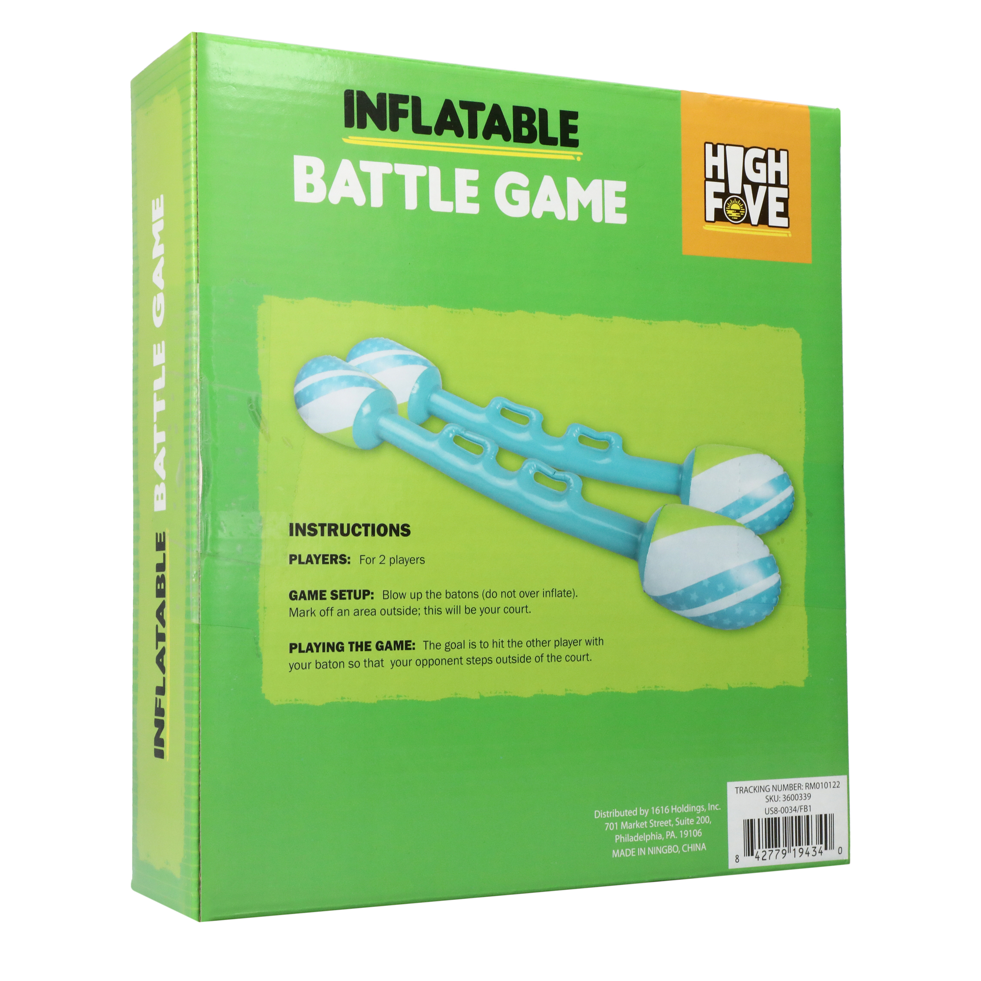 inflatable Battle Game Set w/ 2 Jousting Batons