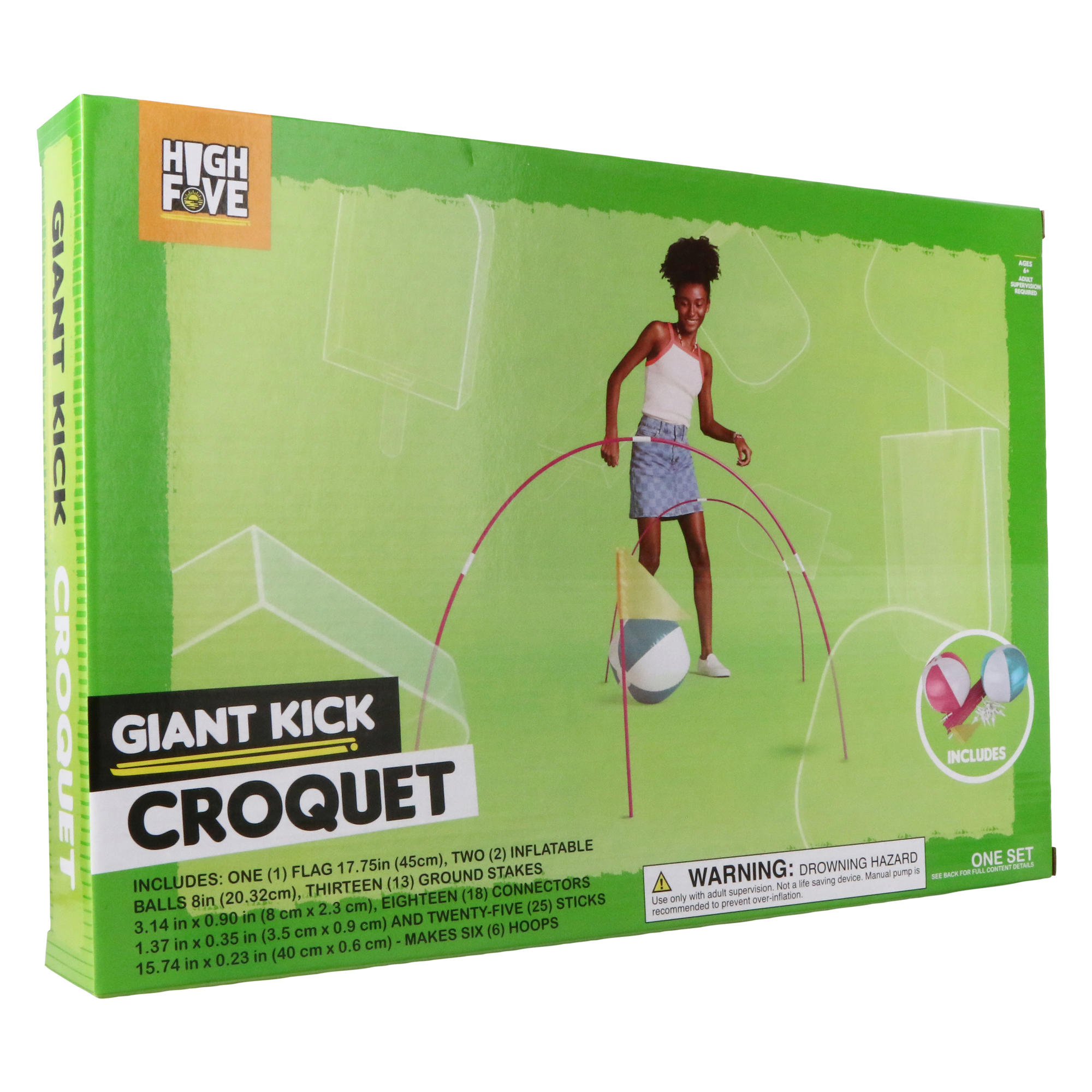 Giant Kickball Croquet Game Set