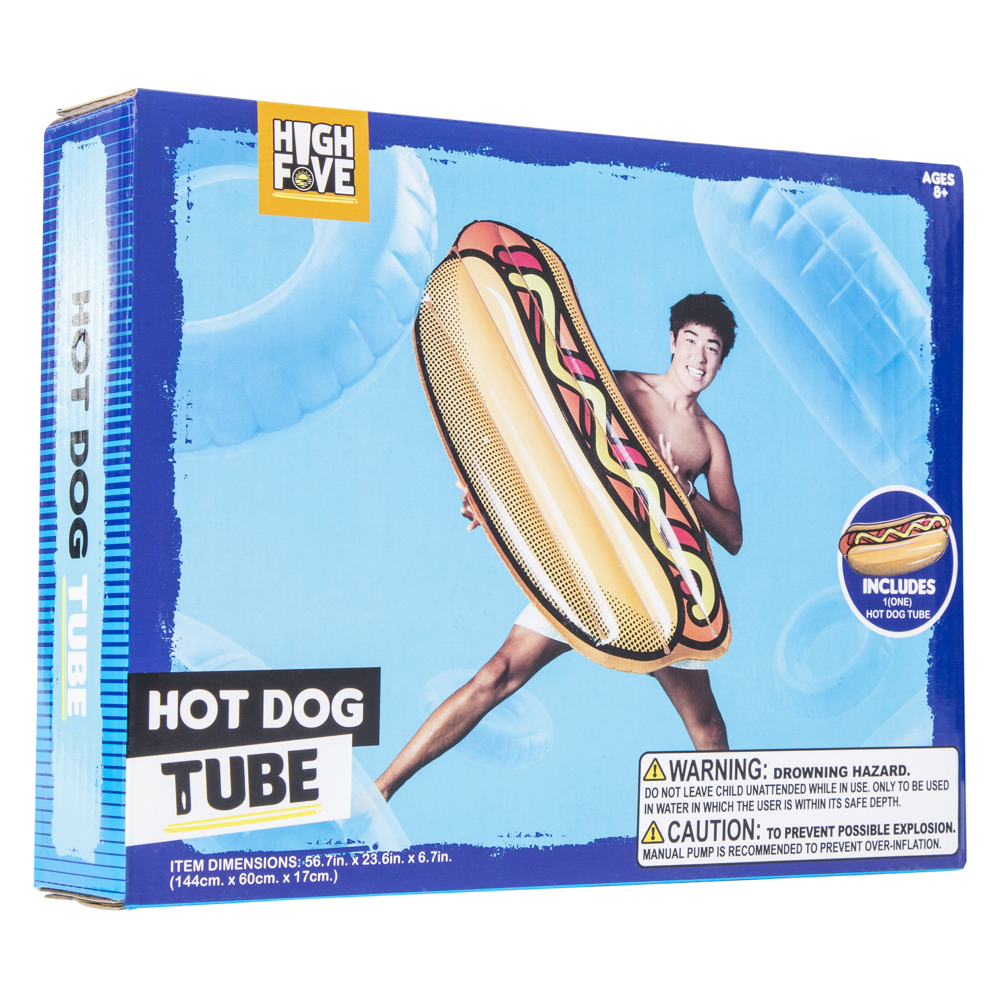 Hot Dog Pool Float 56.7in x 23.6in