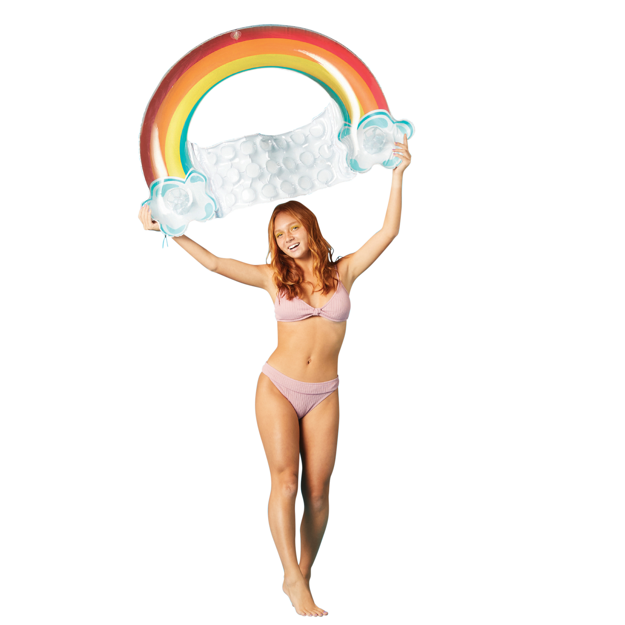 Rainbow Tube Pool Float 41.7in x 28.3in