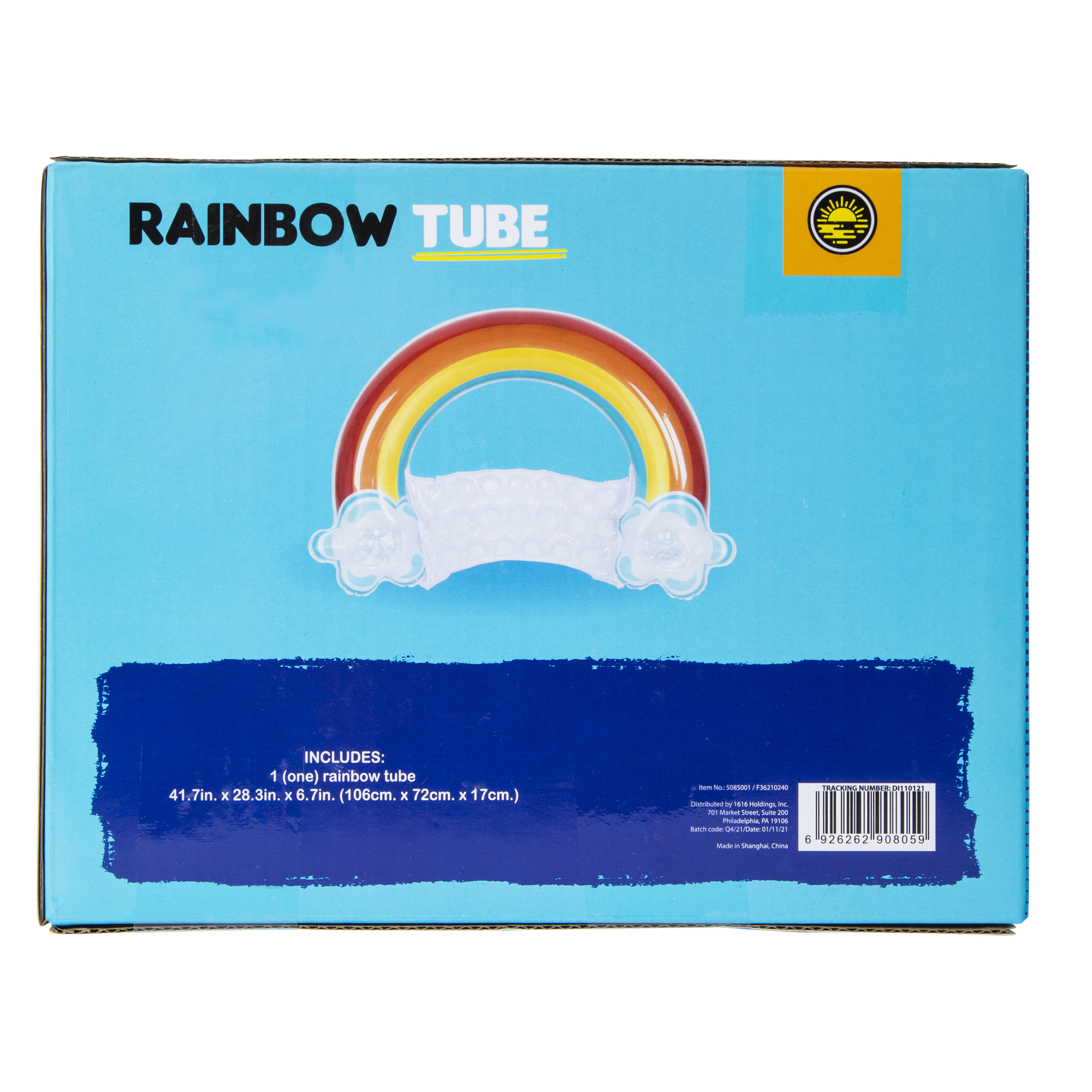 Rainbow Tube Pool Float 41.7in x 28.3in