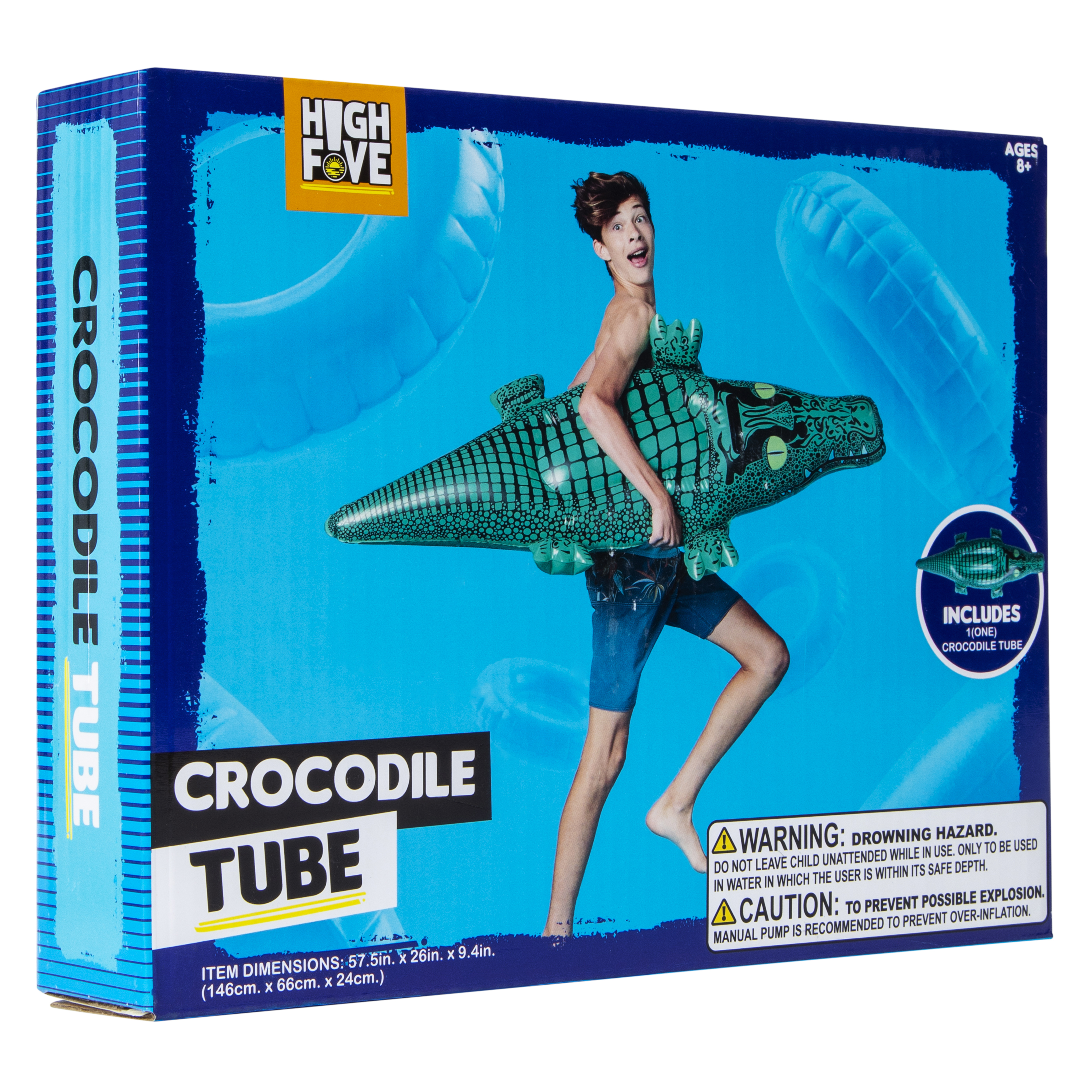 Crocodile Pool Float 57.5in x 26in