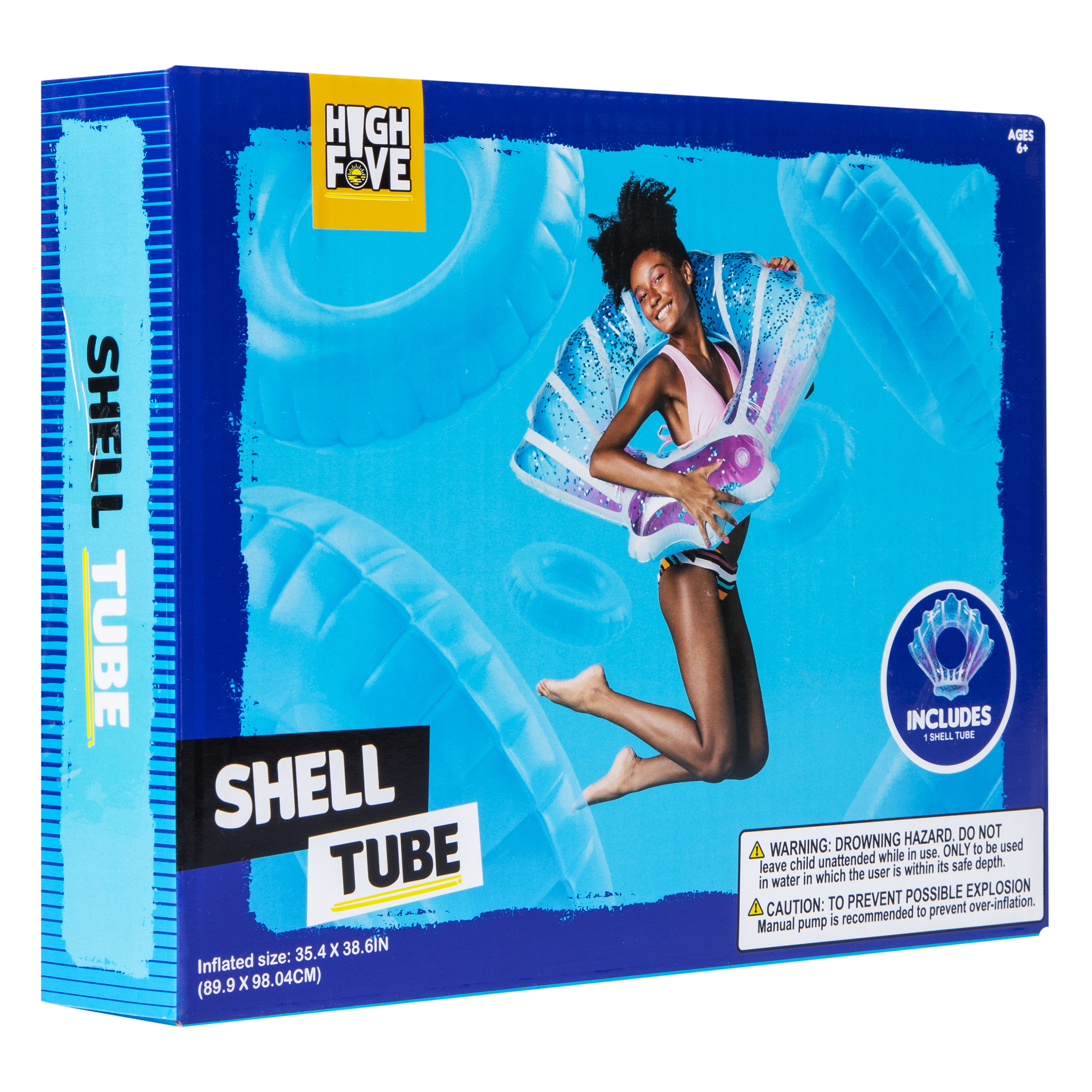 Glitter Shell inner Tube Pool Float 35.4in x 38.6in