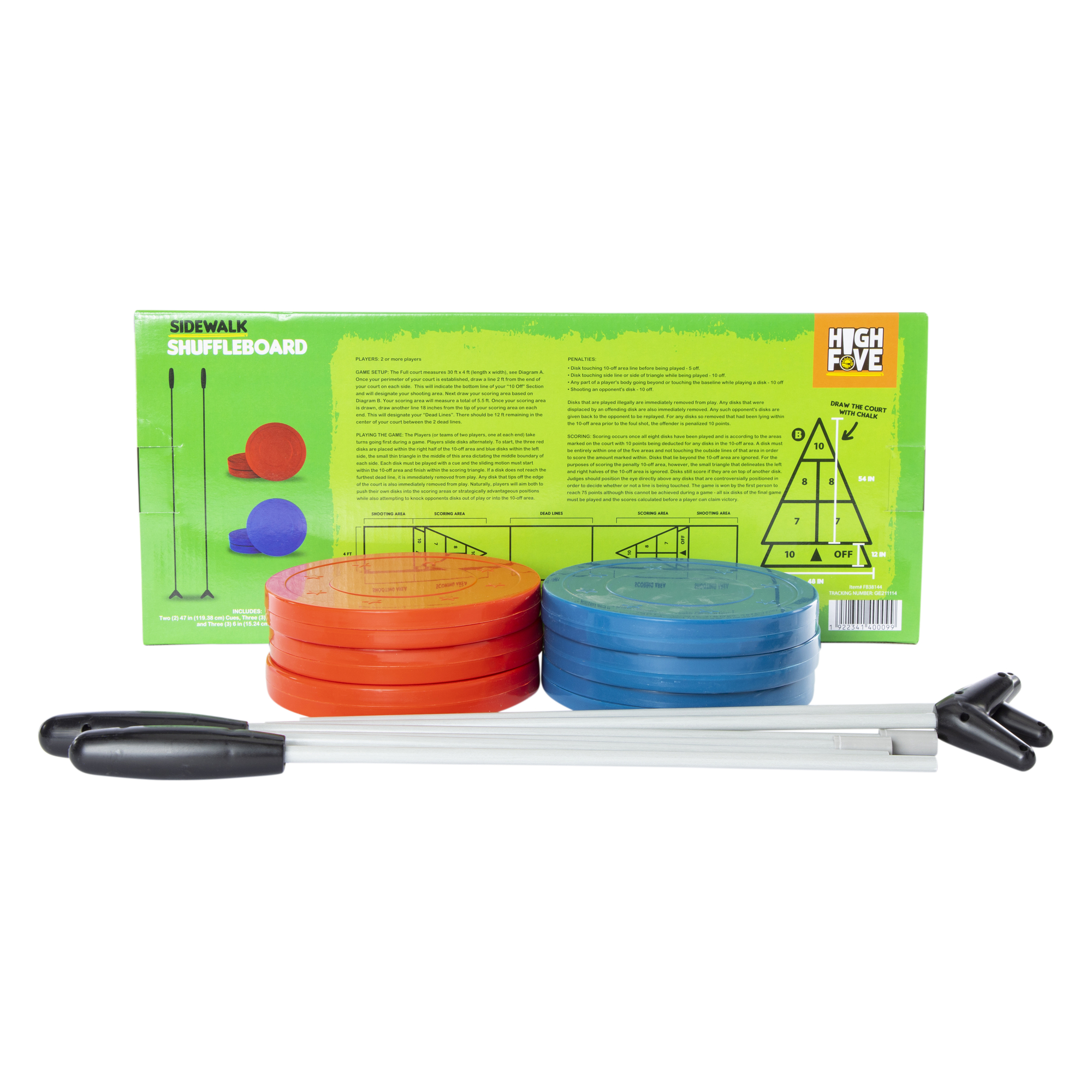 Sidewalk Shuffleboard Outdoor Game Set