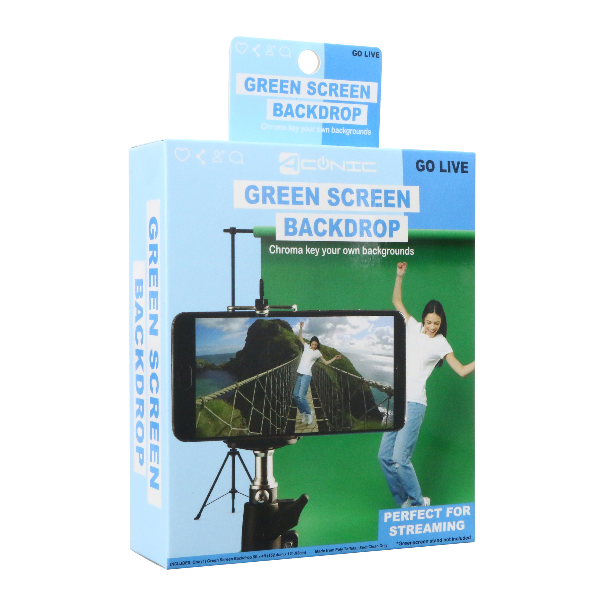 Green Screen Backdrop 4ft x 5ft