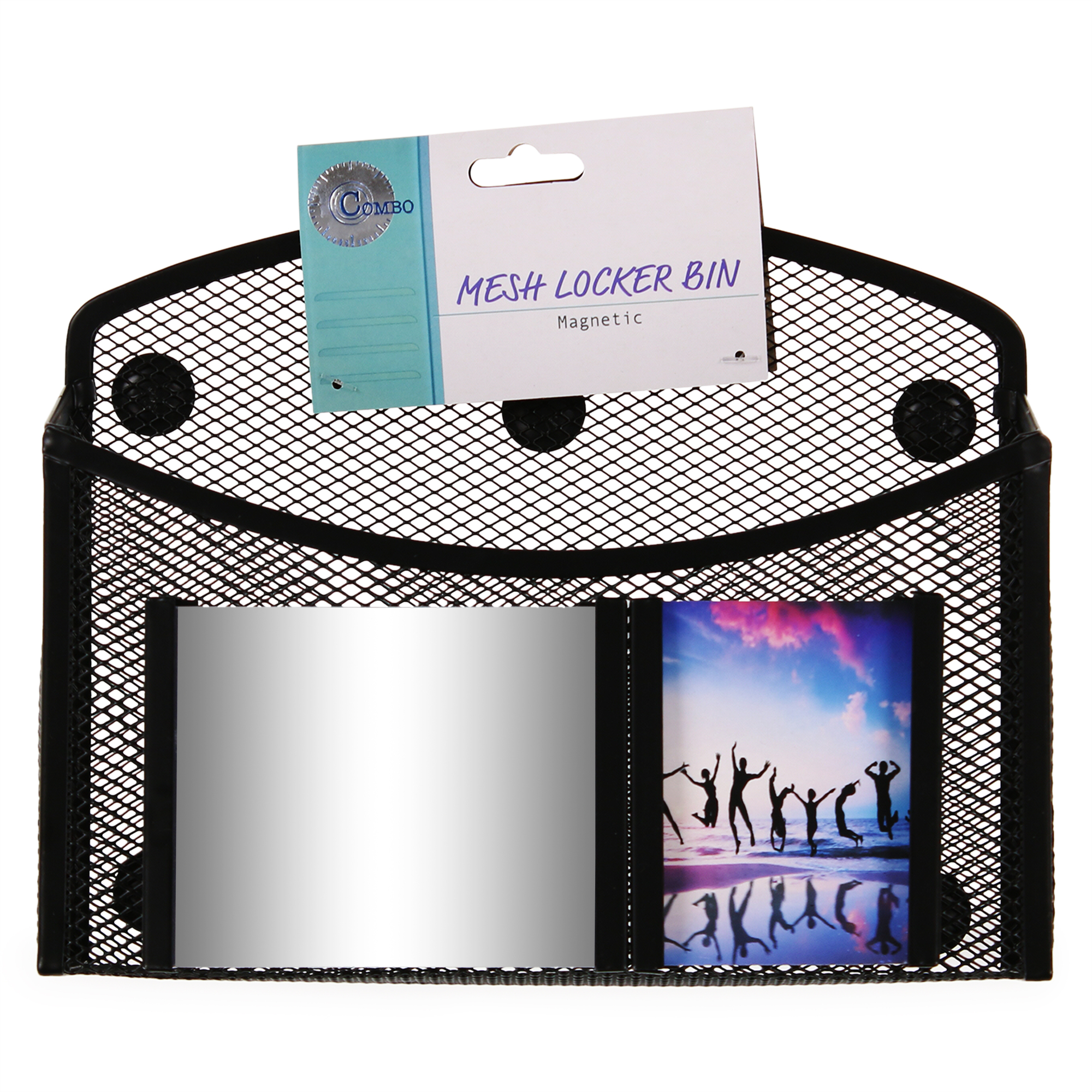 Large Magnetic Mesh Locker Storage Bin