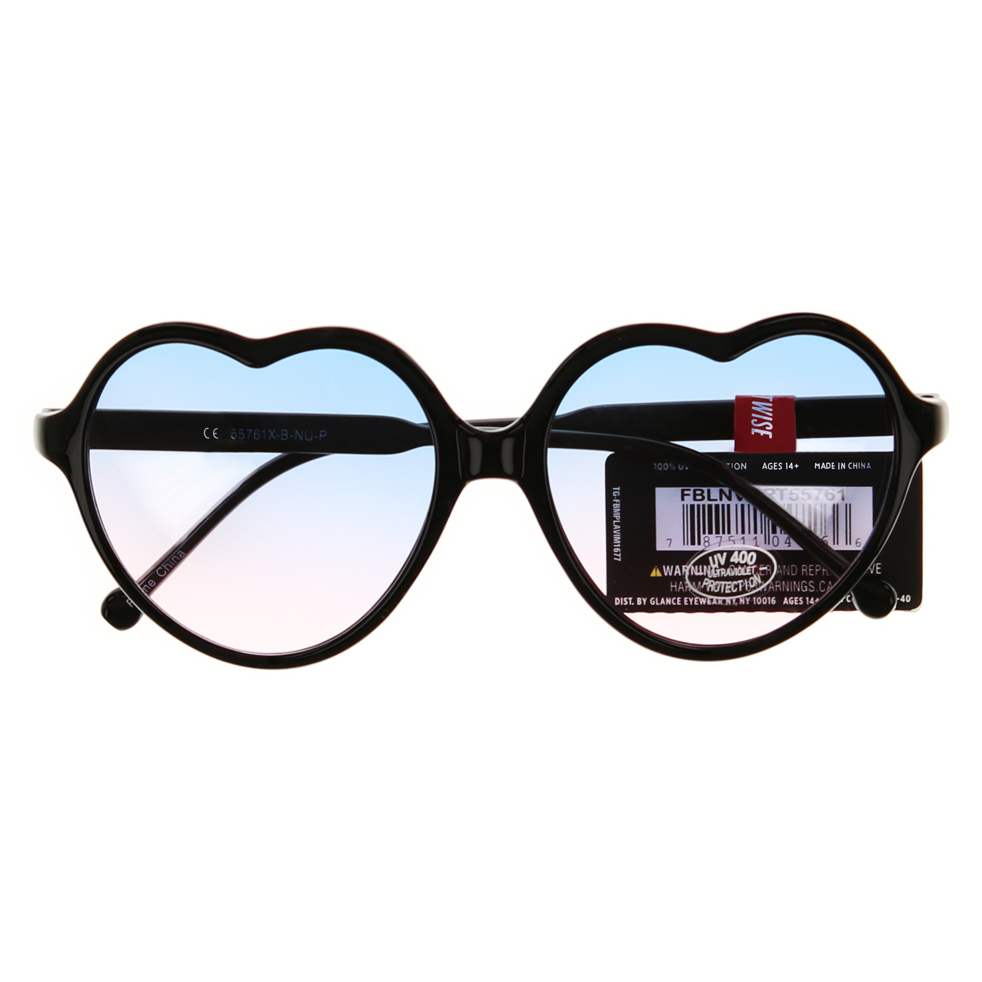 Heart Shaped Sunglasses With Color Lenses