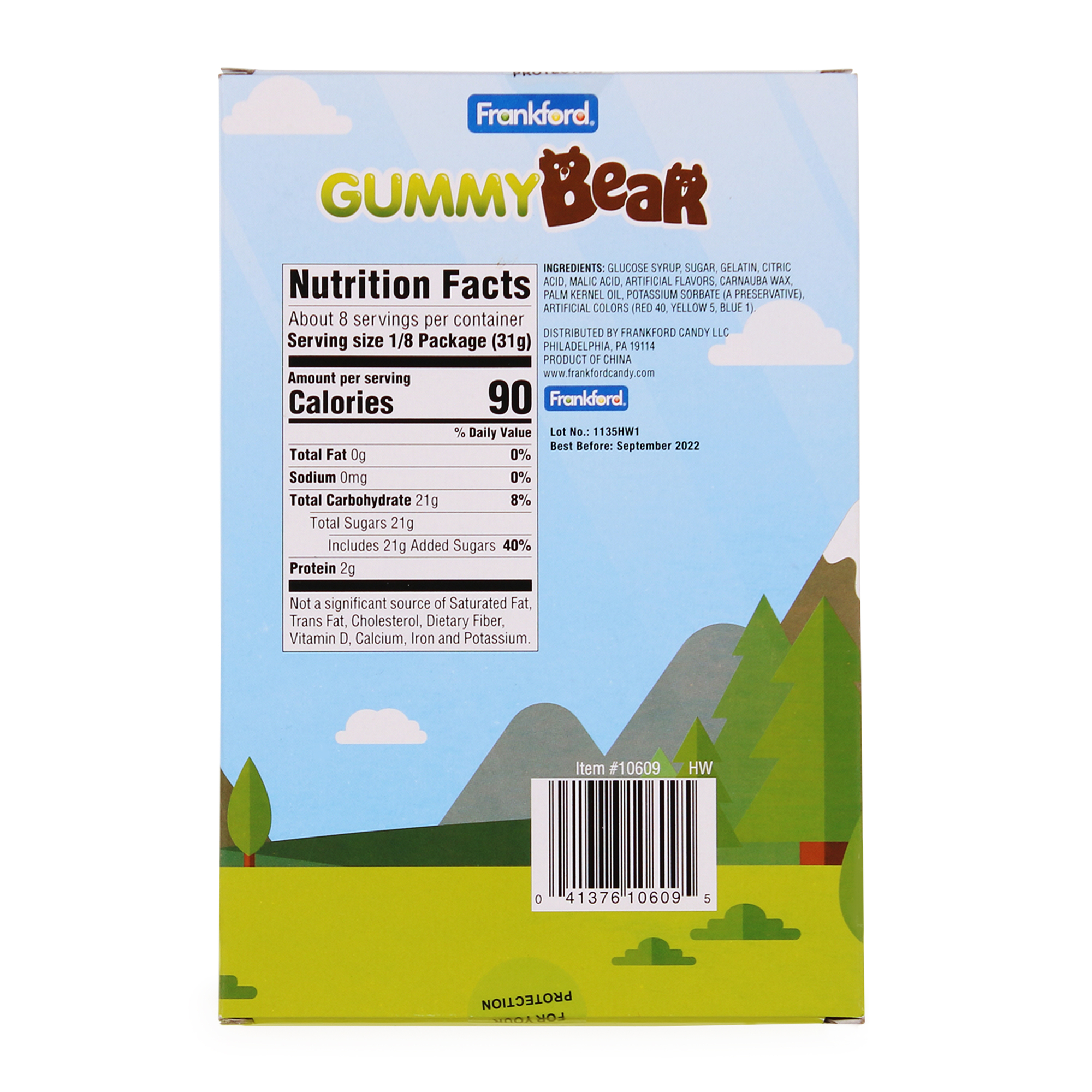 Giant Gummy Bear Candy 8.82oz