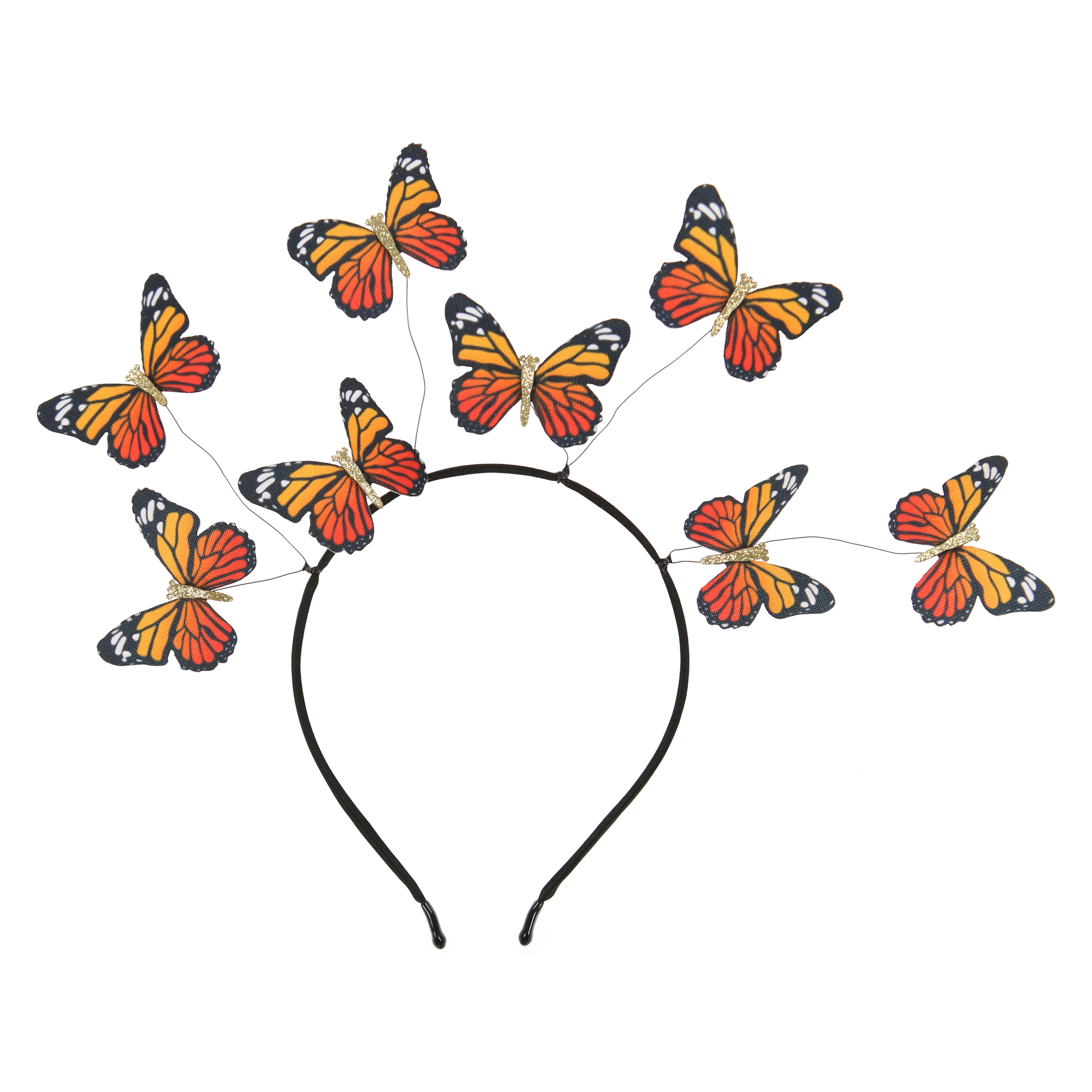 Orange Butterfly Headband