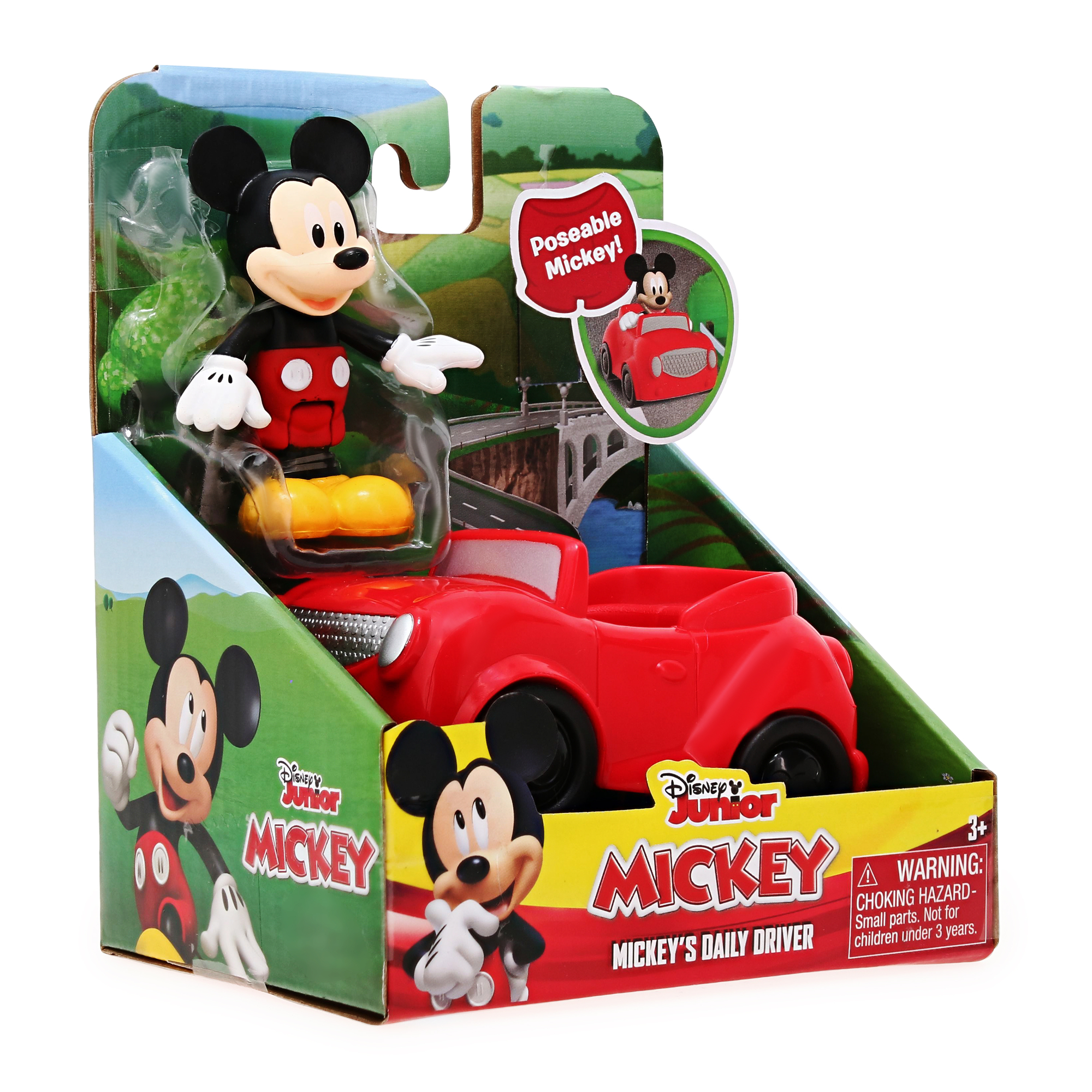 Disney Junior Mickey Mouse's Daily Driver Toy Car & Figure