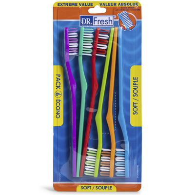 Dr. Fresh® Toothbrush 6-Pack