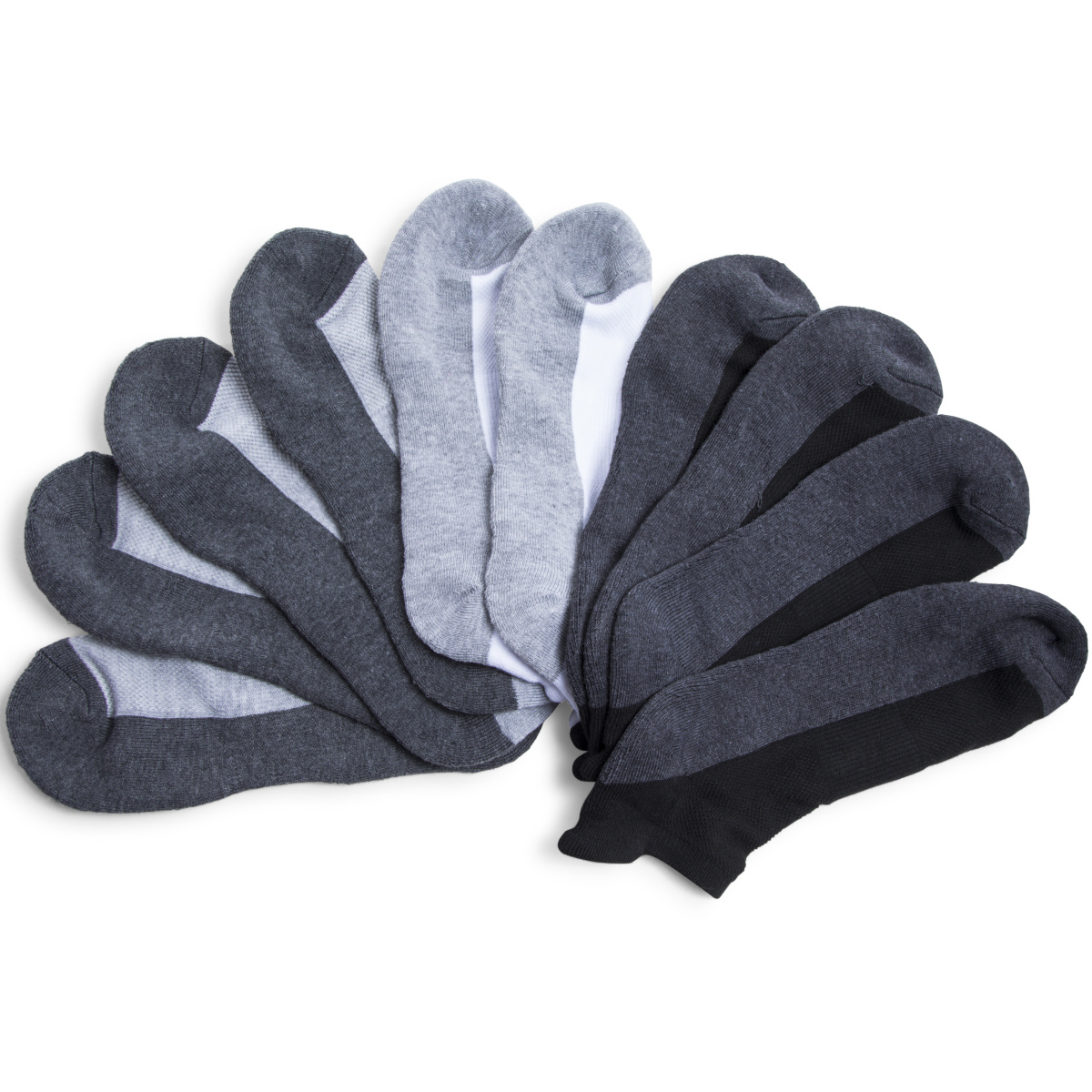 Series-8 Fitness™ Young Men's Performance Low-Cut Socks 5-Pack