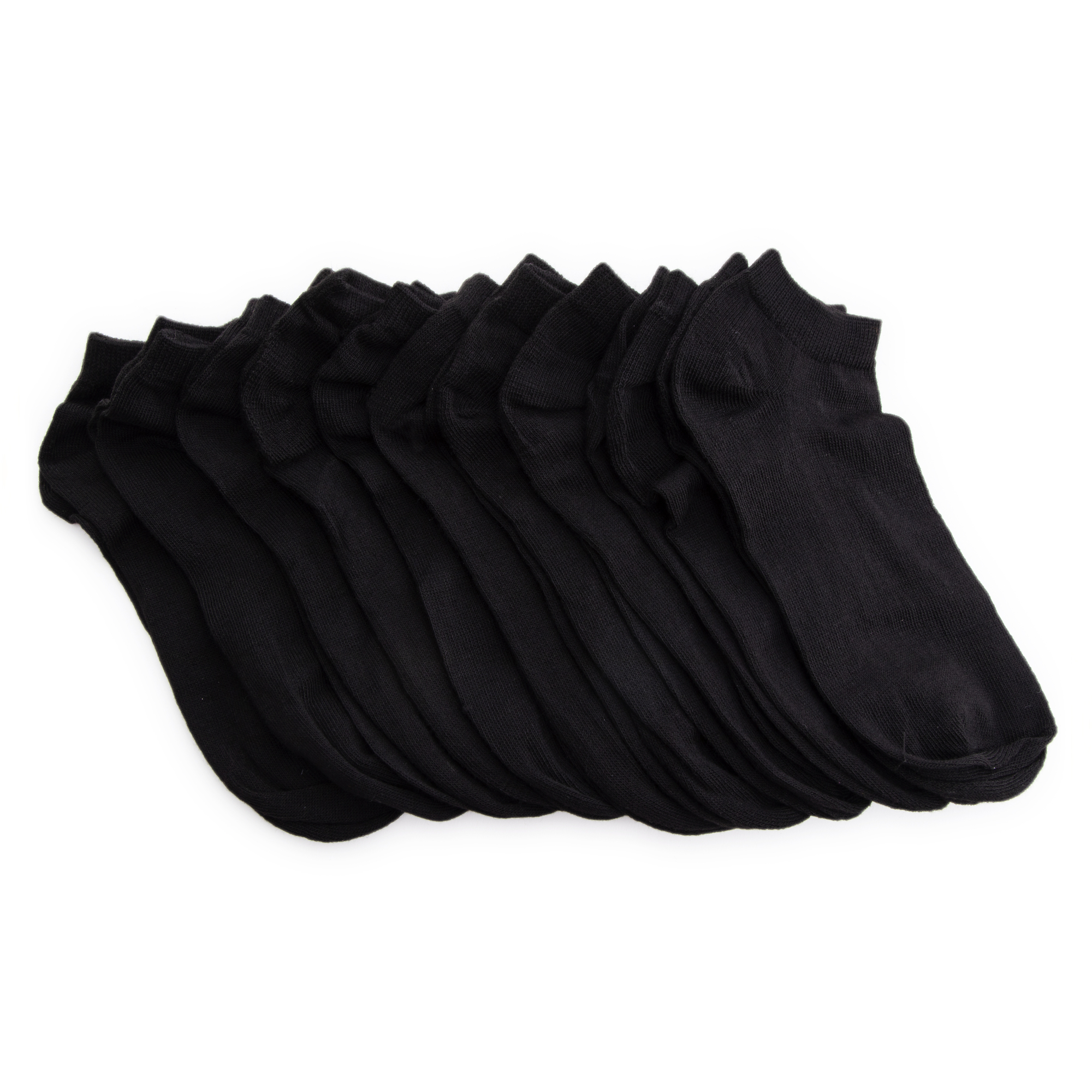Ladies Black Low-Cut Socks 10-Pack