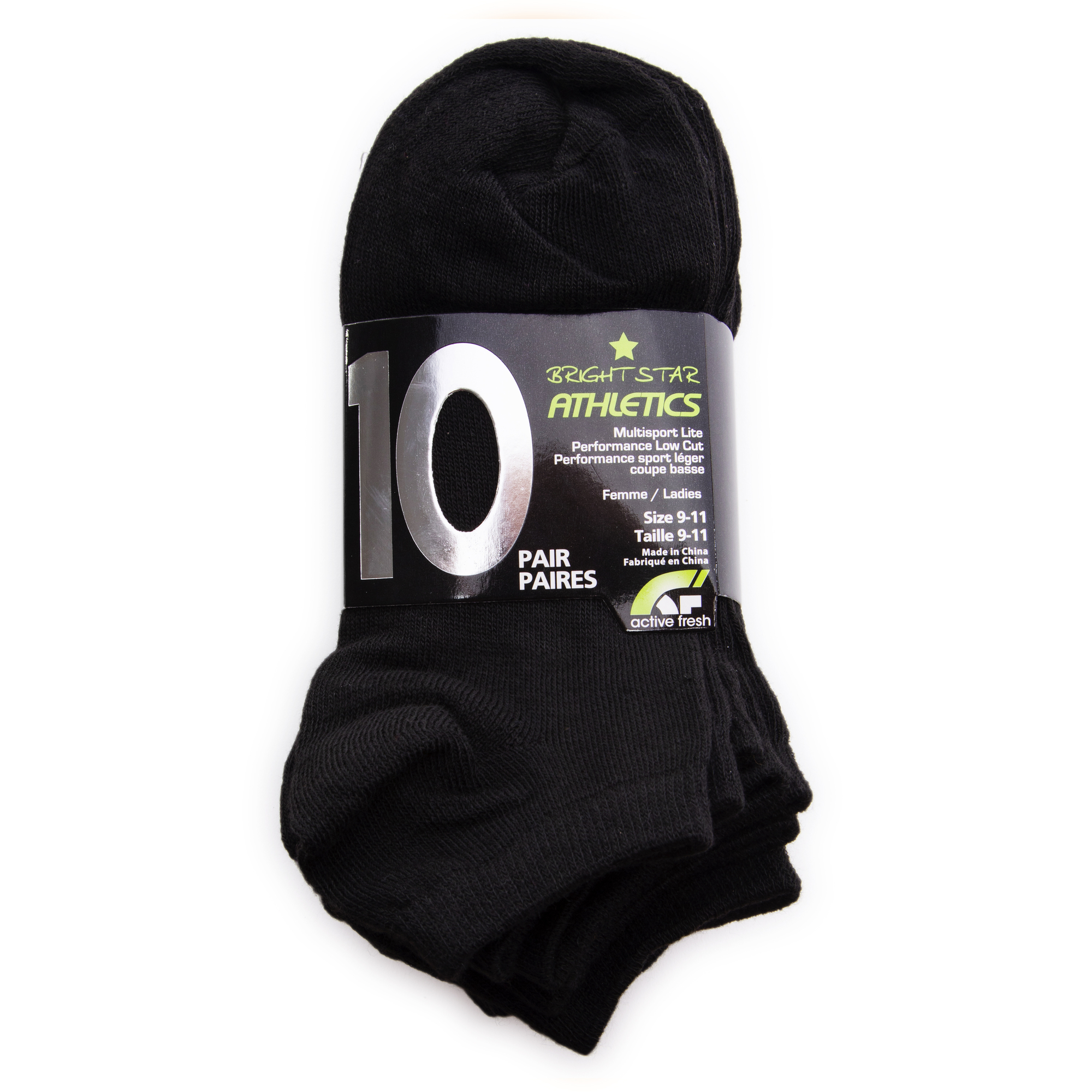 Ladies Low-Cut Socks 10-Pack