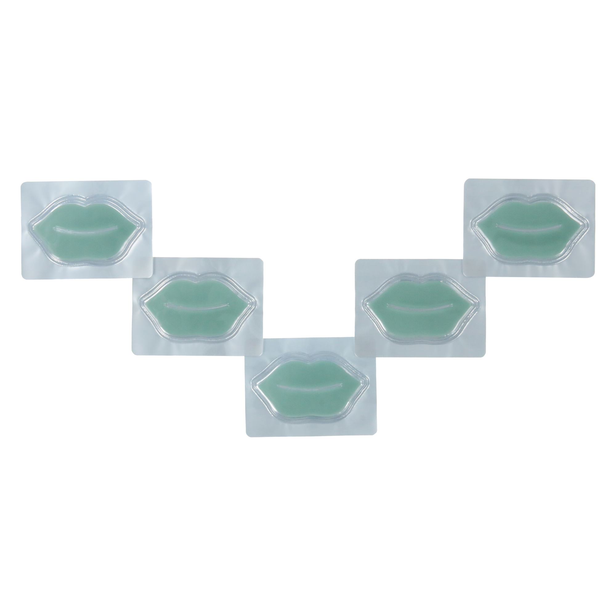 Perfect Pout Hydrogel Lip Masks 5-Pack - Cucumber & Mint