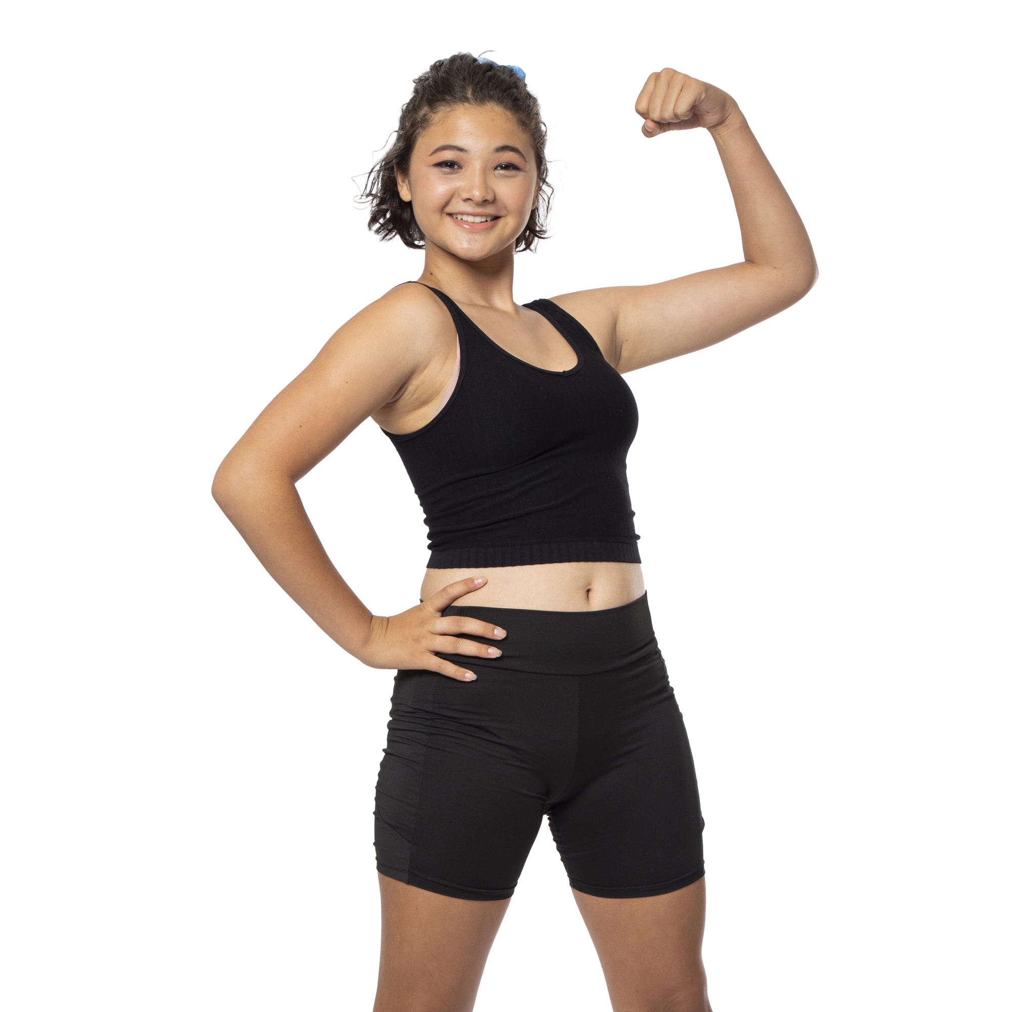 Juniors Black Bike Shorts