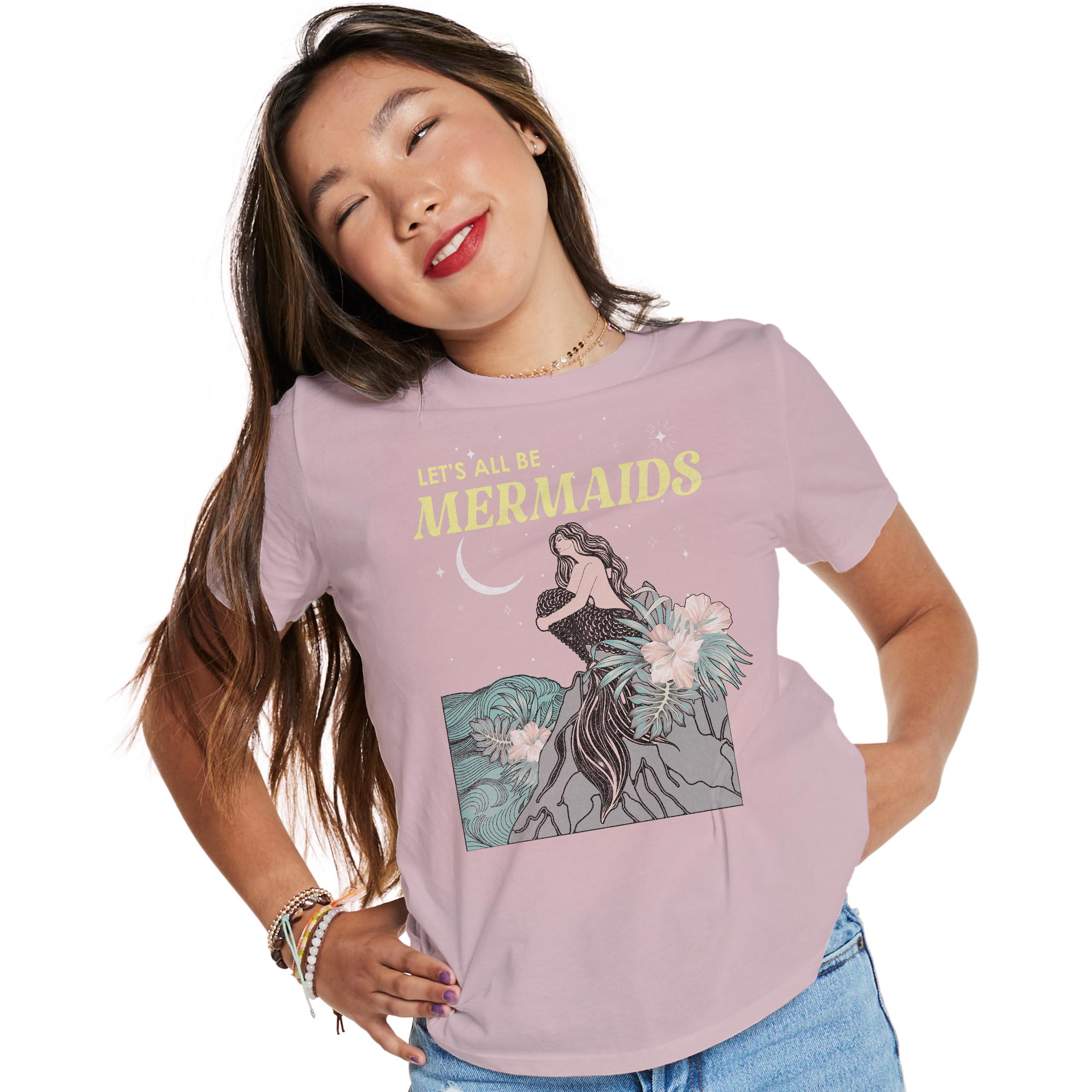 Let's All Be Mermaids' Graphic Tee