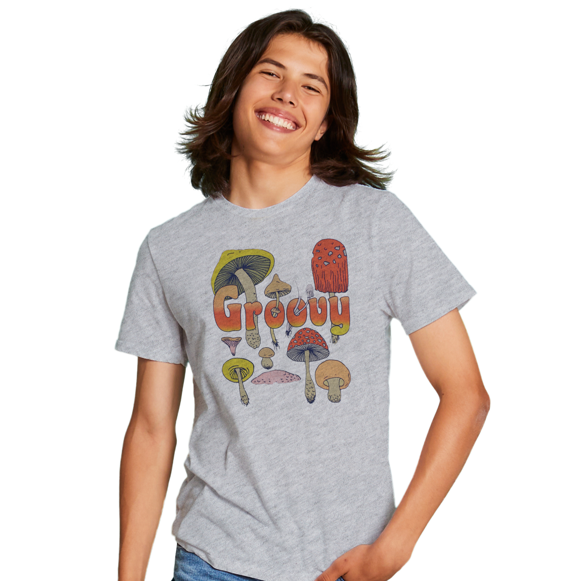 'Groovy' Mushroom Graphic Tee