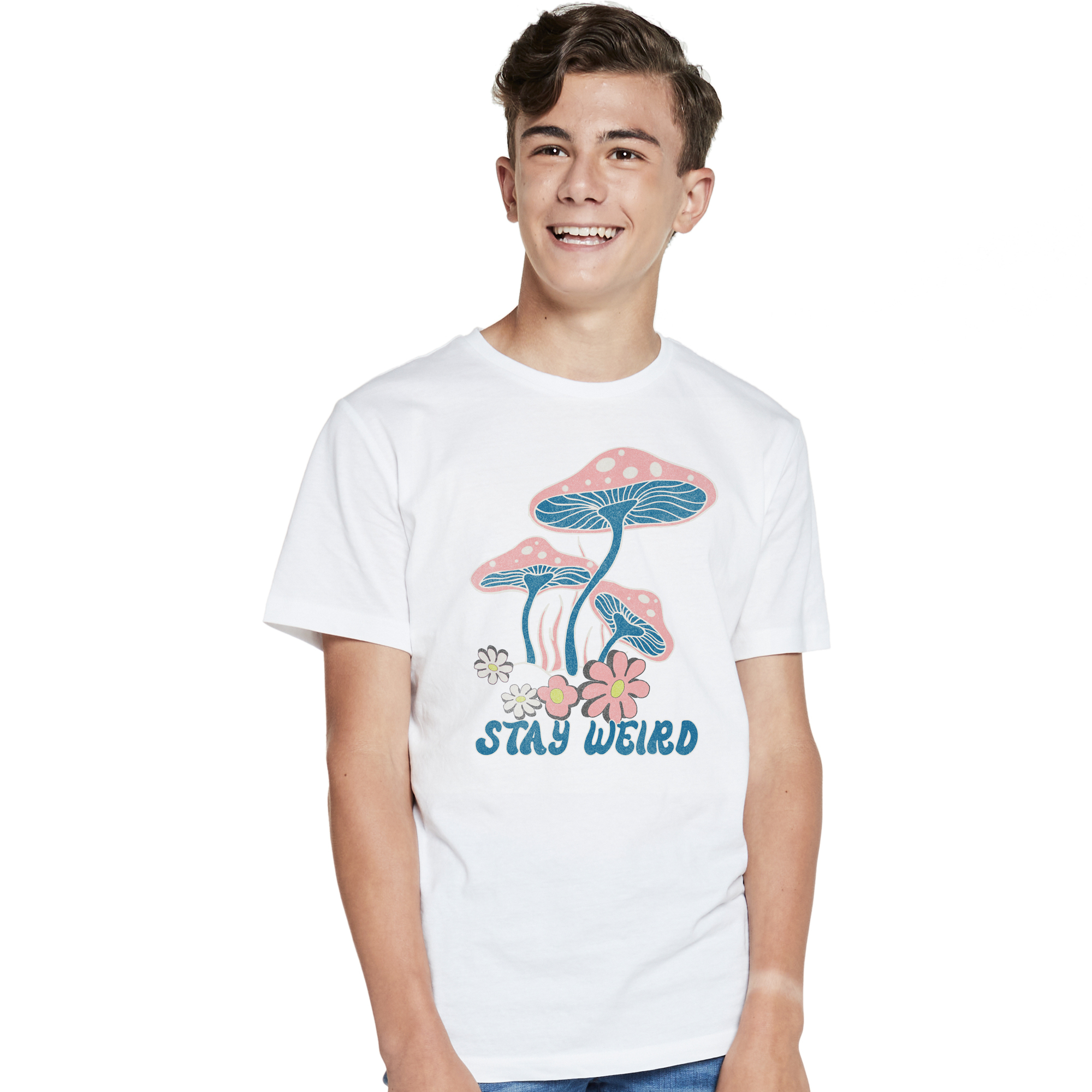stay Weird' Mushroom Graphic Tee