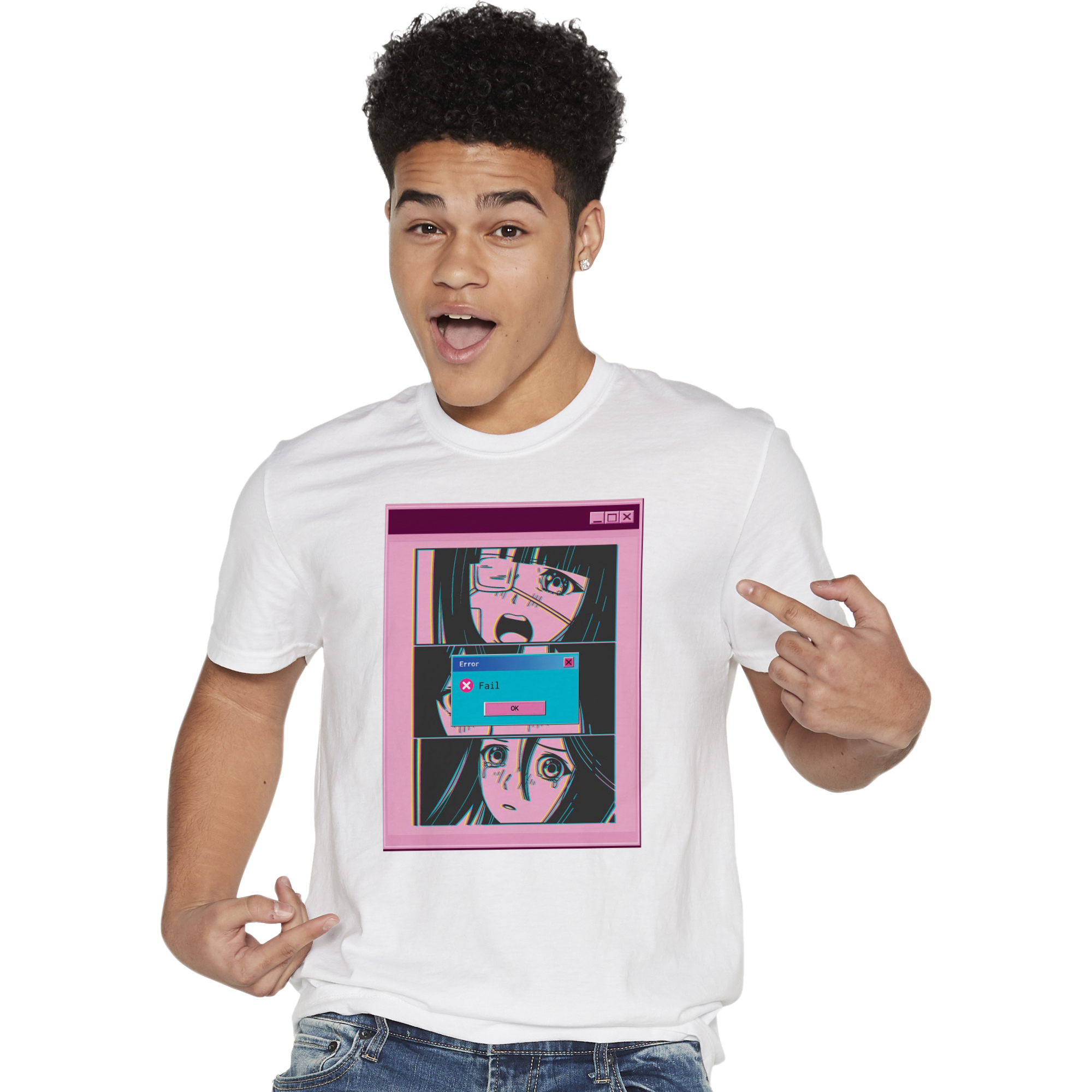 Error Anime Girl Graphic Tee