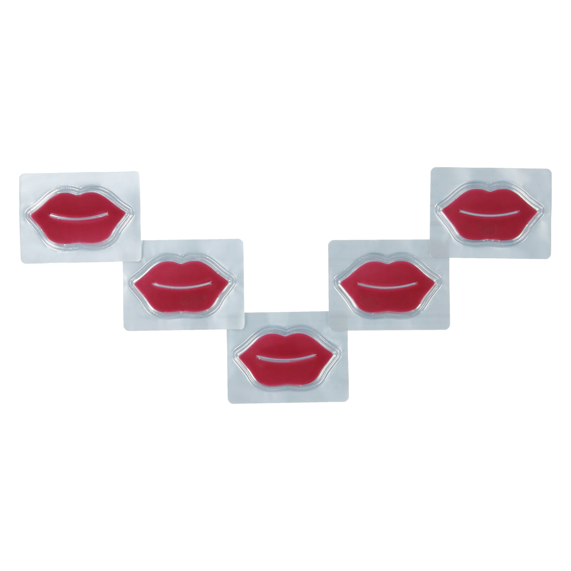 Perfect Pout Hydrogel Lip Masks 5-Pack - Shea Butter & Vanilla