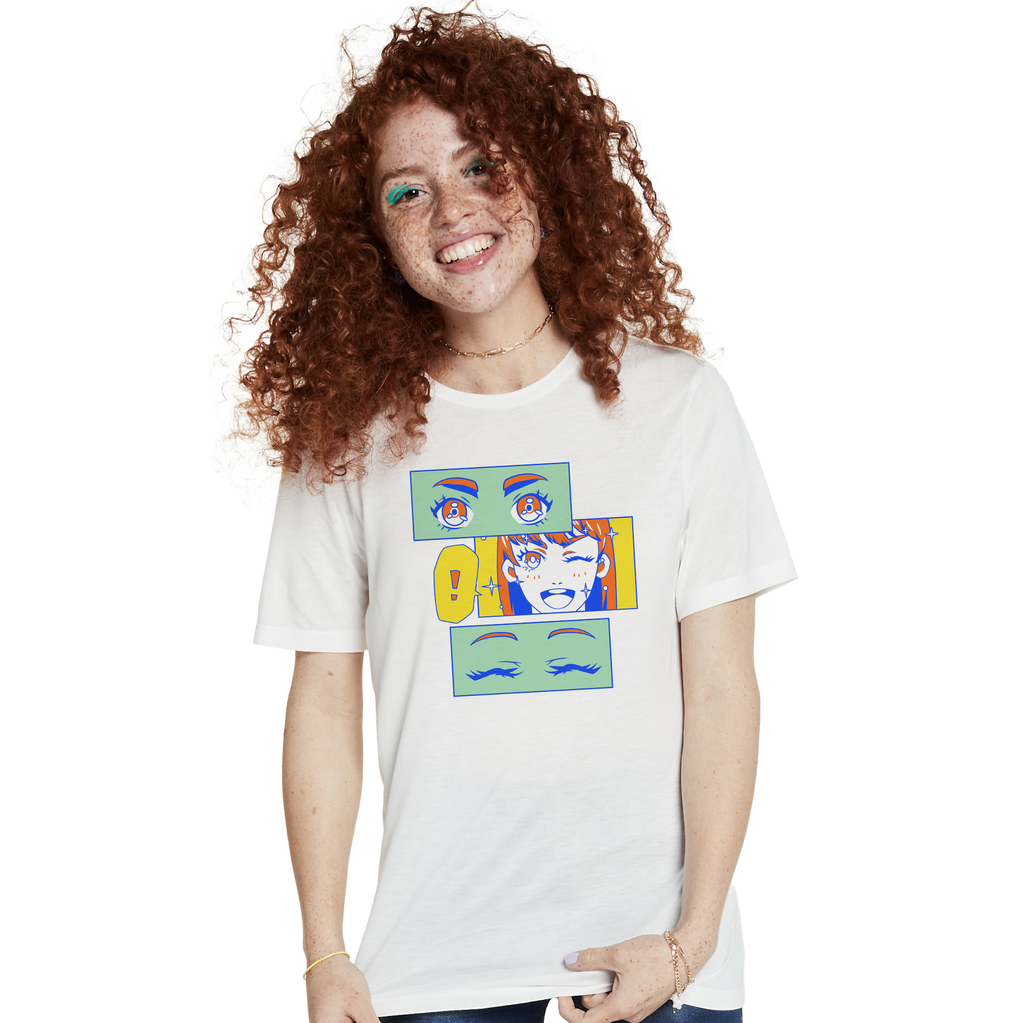 Anime Frame Panels Graphic Tee - Medium