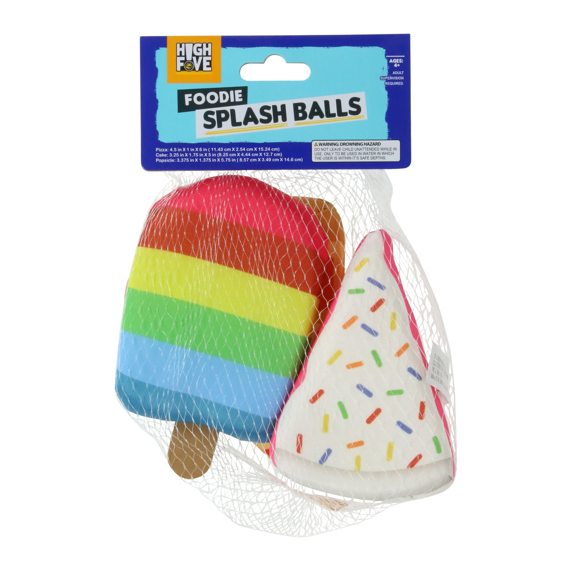 Foodie Splash Balls 3-Count (Donut, Watermelon, Pineapple)