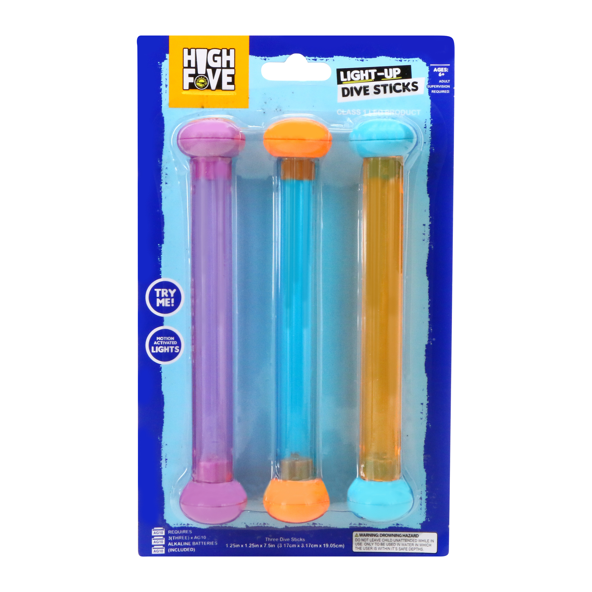 Light-Up Dive Sticks 3-Count Pool Toys