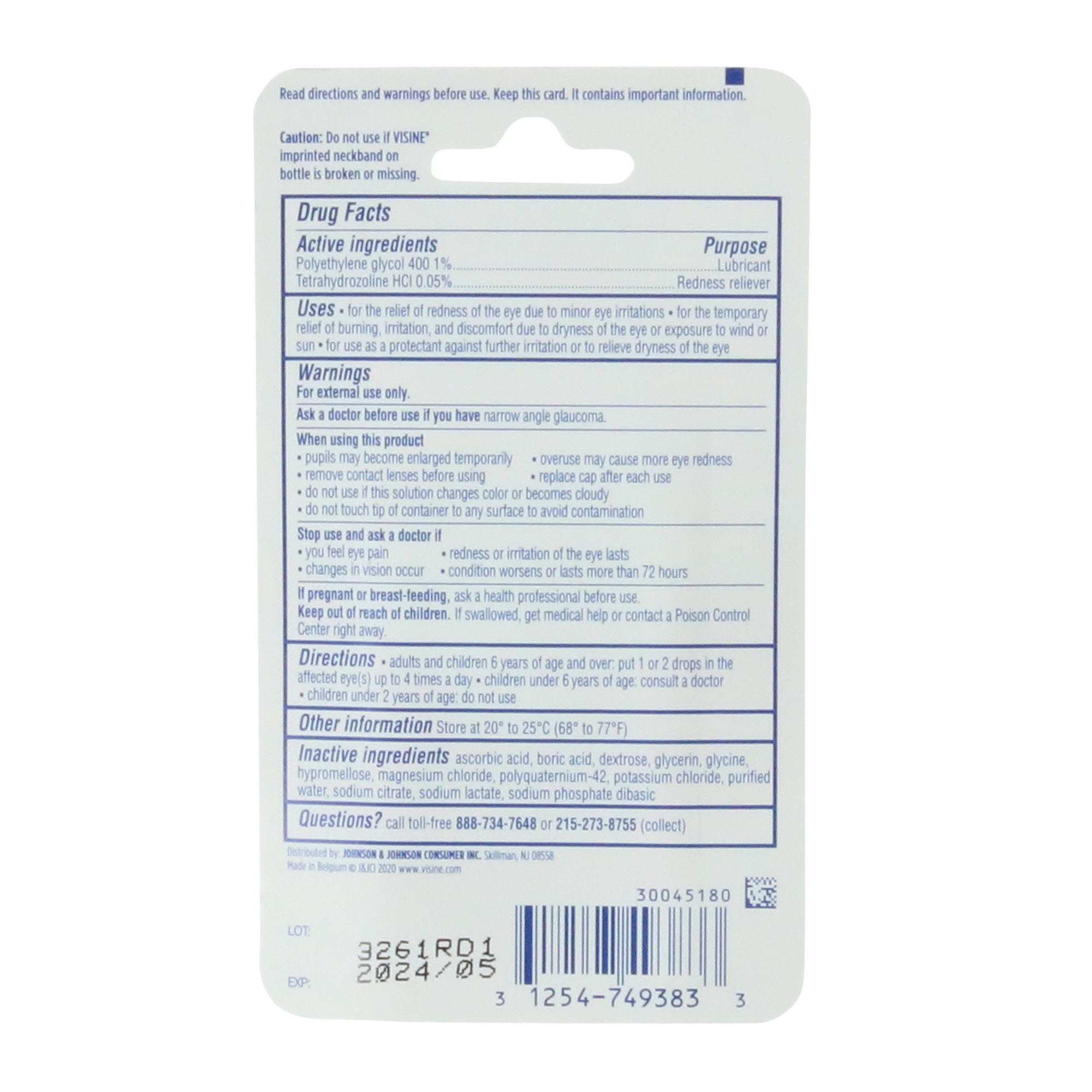 Visine® Red Eye Hydrating Comfort Eye Drops 0.28 Fl.oz