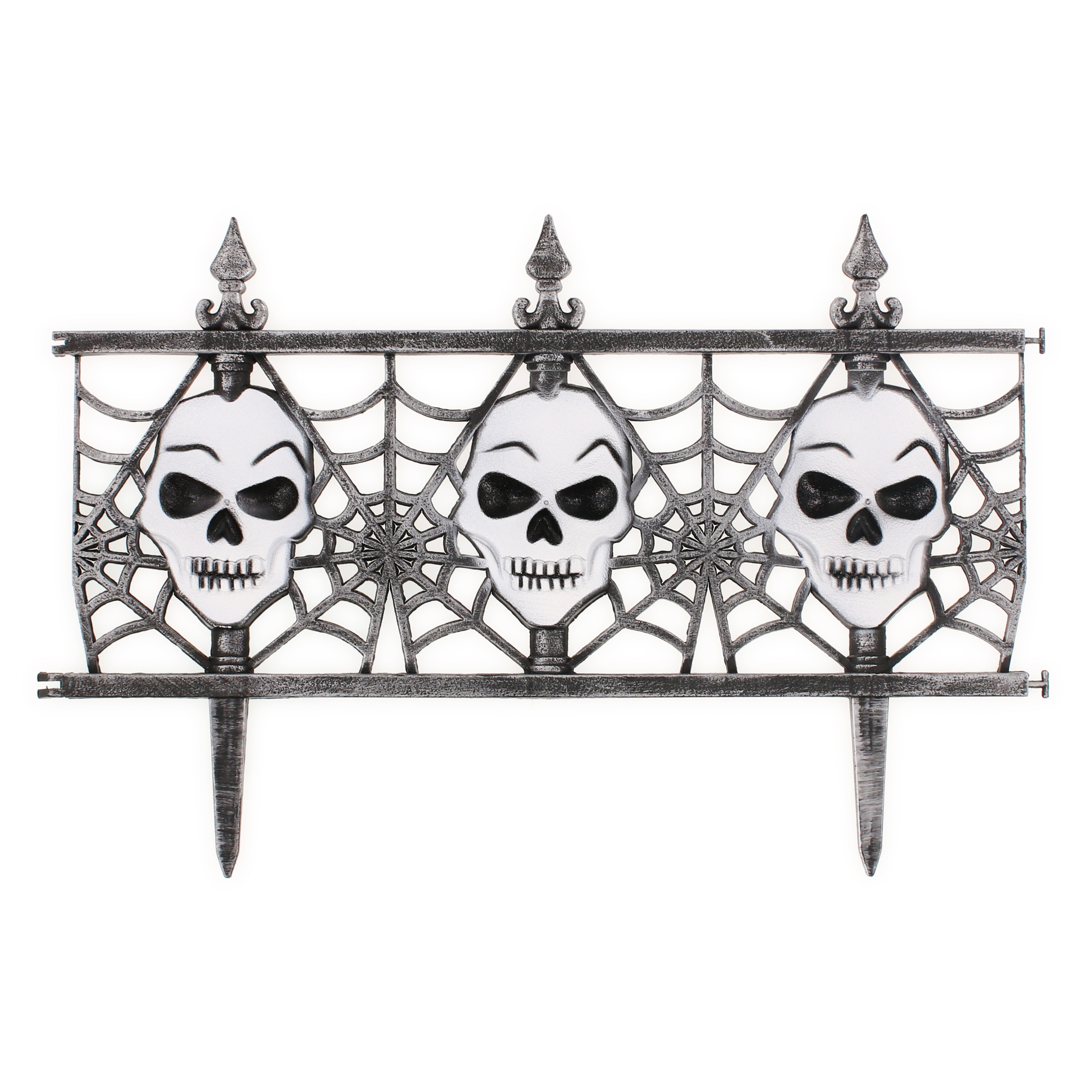 Skull Fence Halloween Lawn Decoration