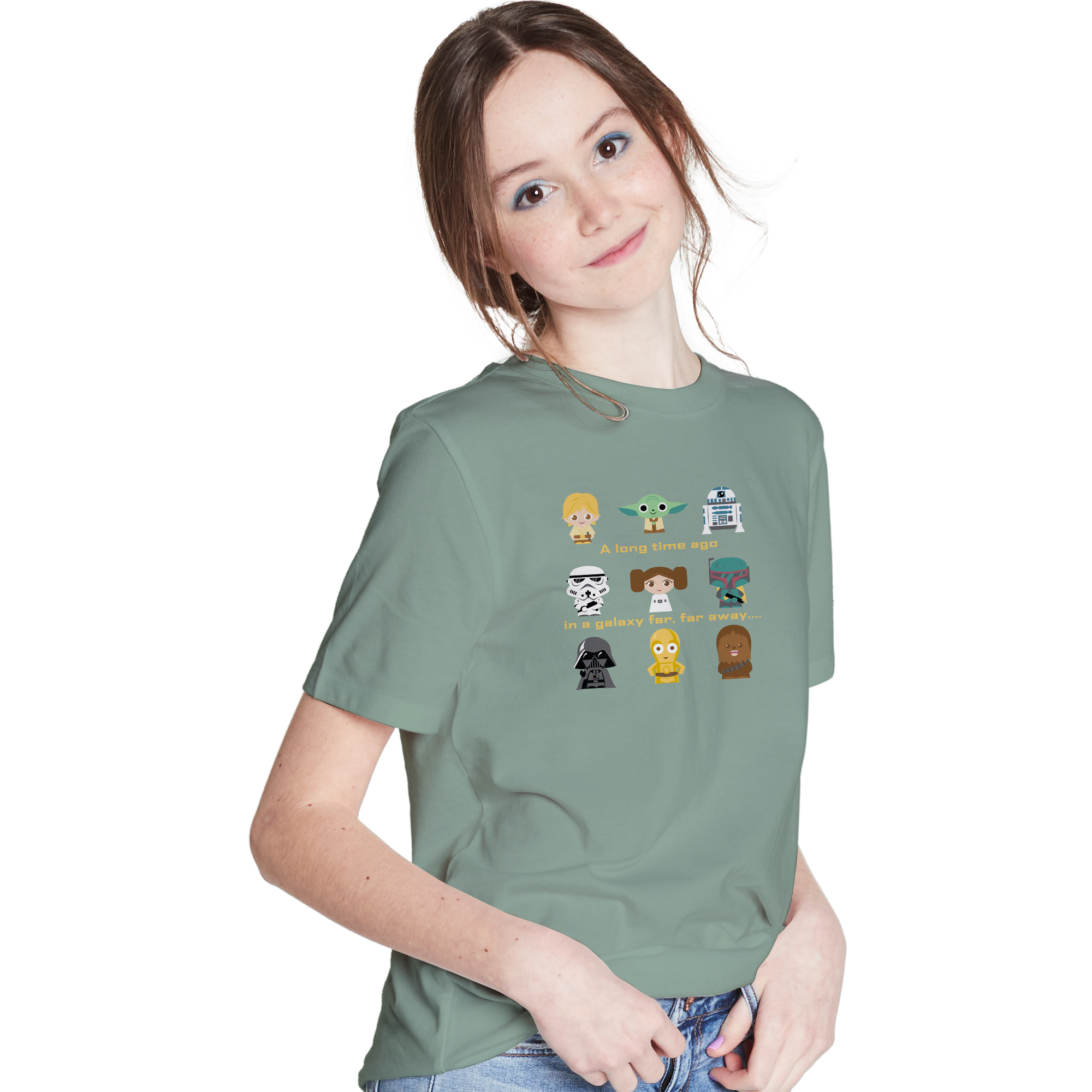 Kid's Star Wars™ Characters Cartoon Graphic Tee