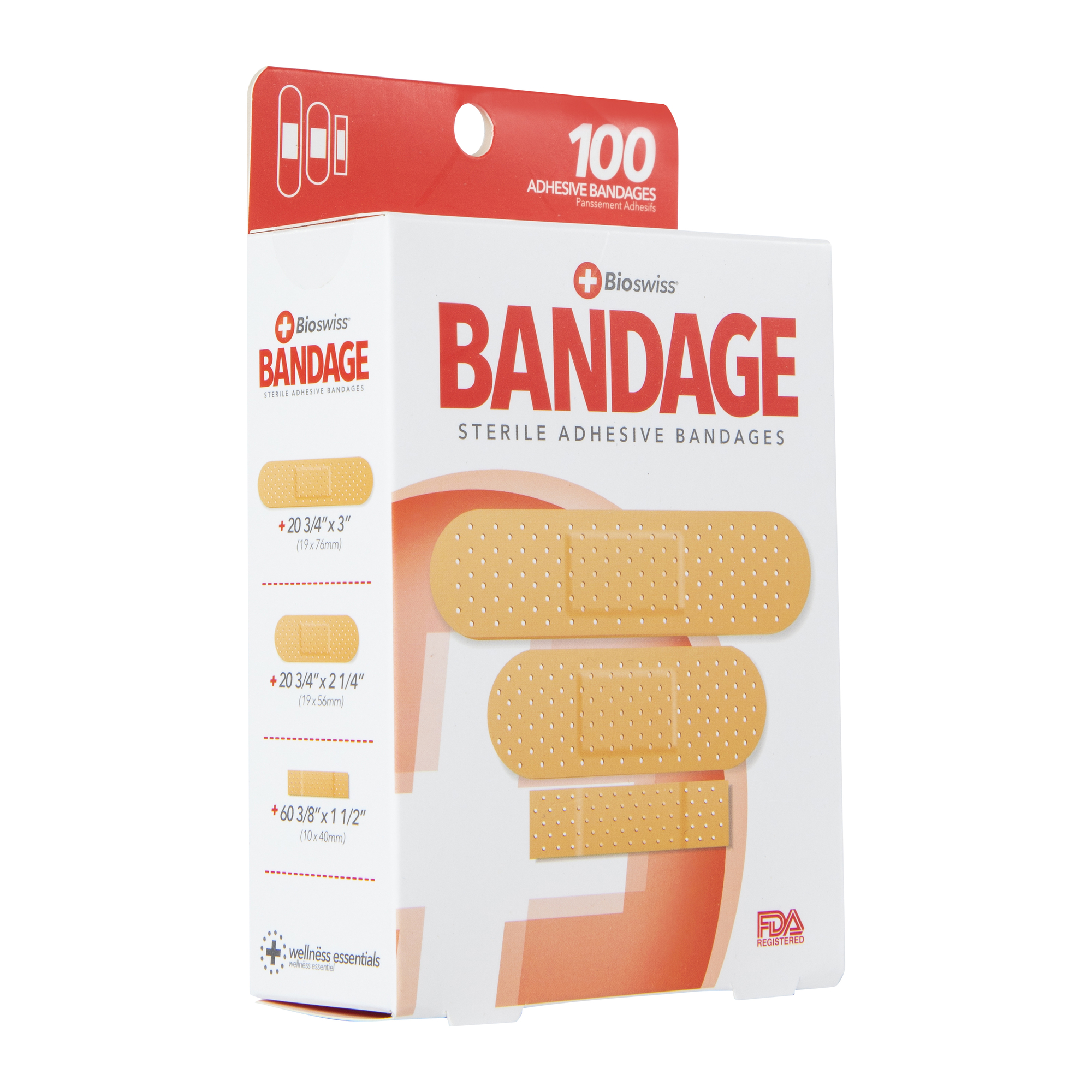 Bioswiss® Adhesive Bandages 100-Count