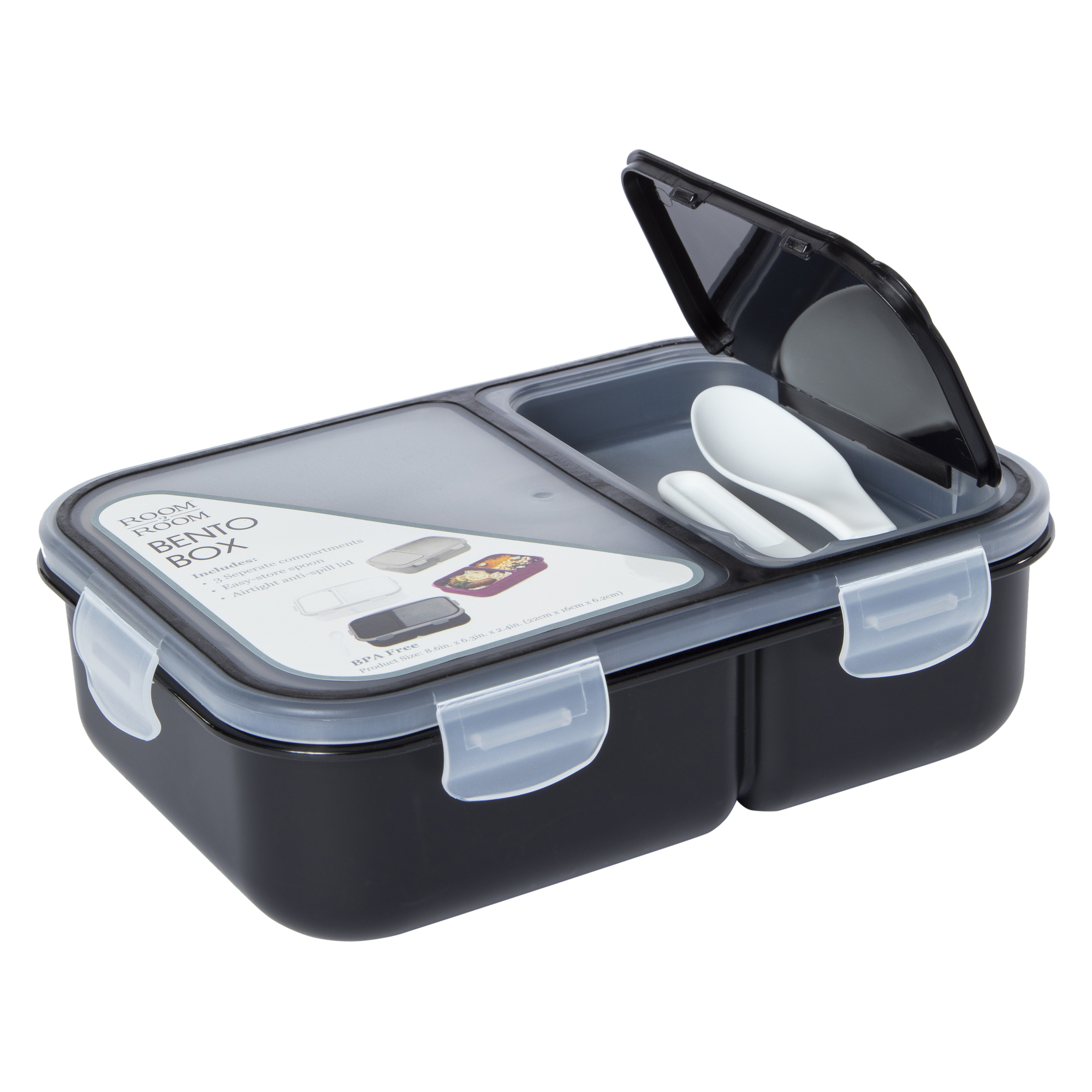 Bpa-Free Bento Box Food Storage Container 8.6in x 6.3in