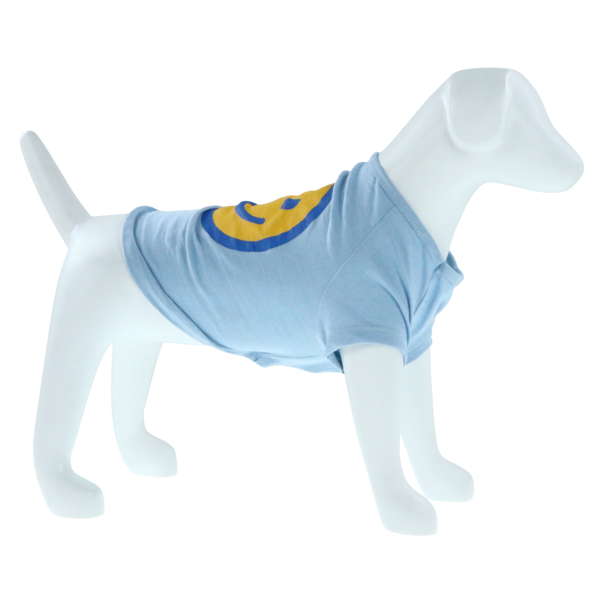 Blue Dog Tee - Happy Face - Medium