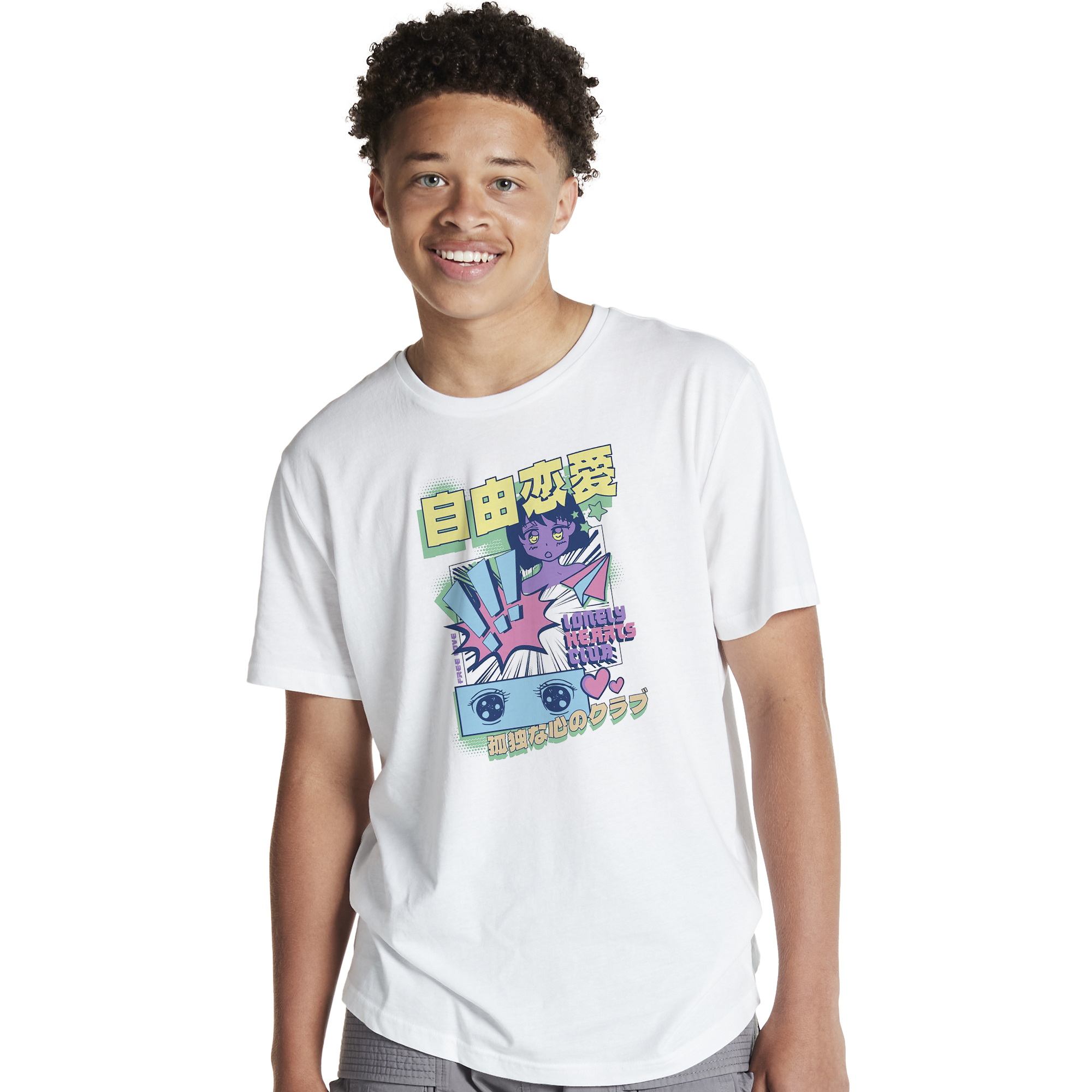 Anime 'Lonely Hearts Club' Graphic Tee