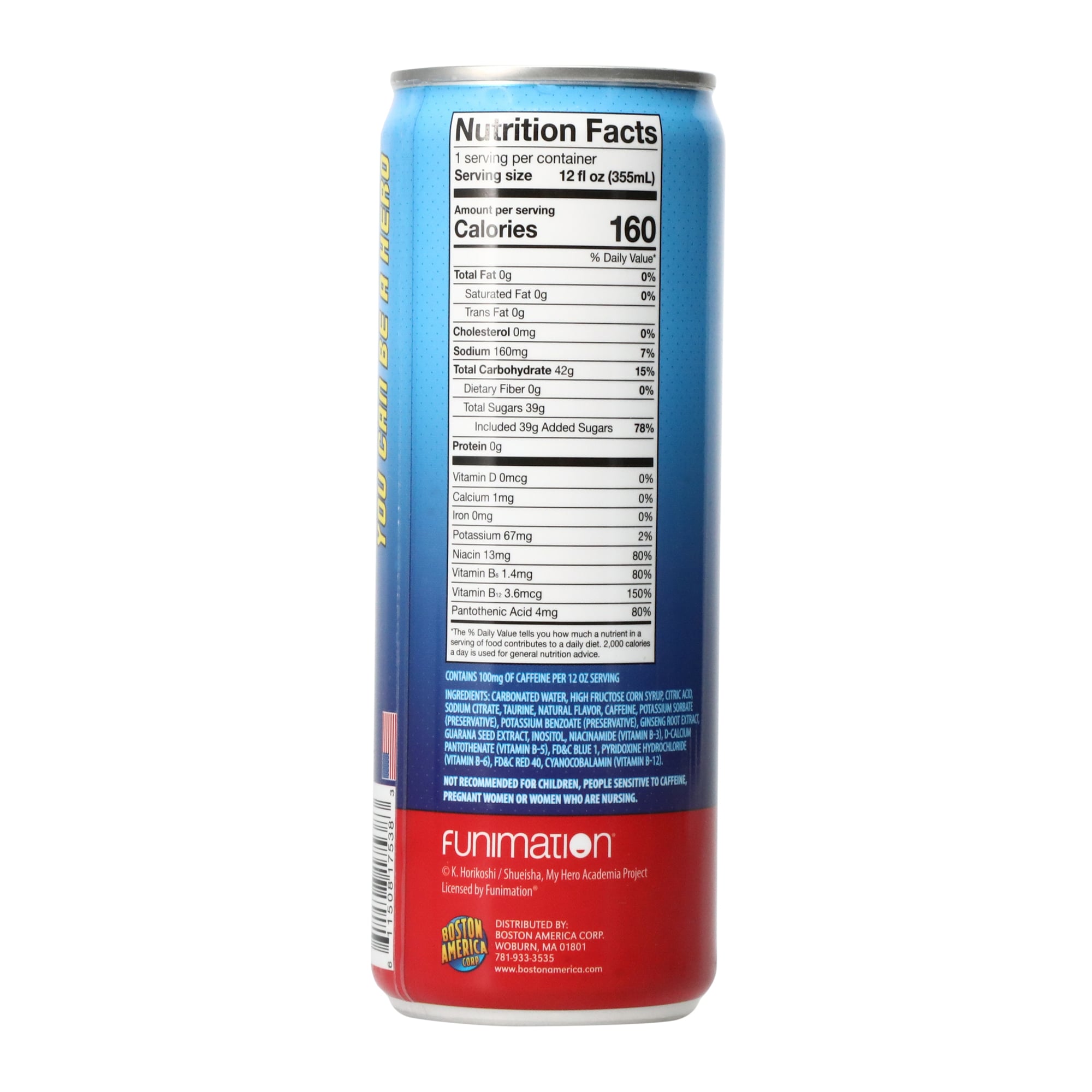 My Hero Academia Plus Ultra Energy Drink 12oz