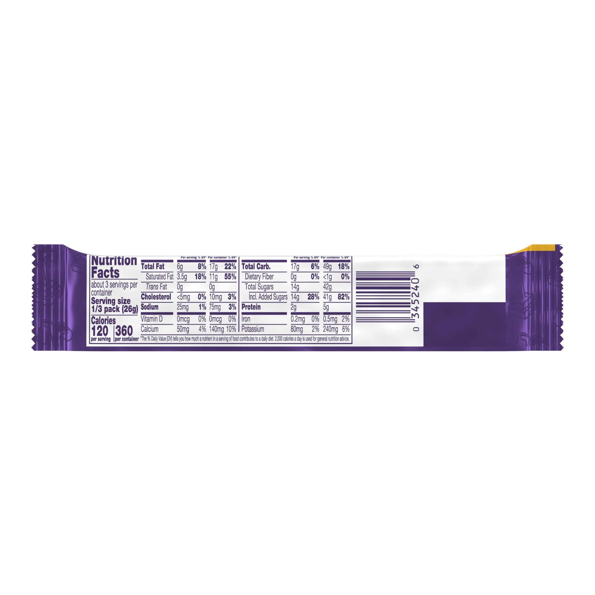 Cadbury® Caramello King Size Candy Bar 2.7oz