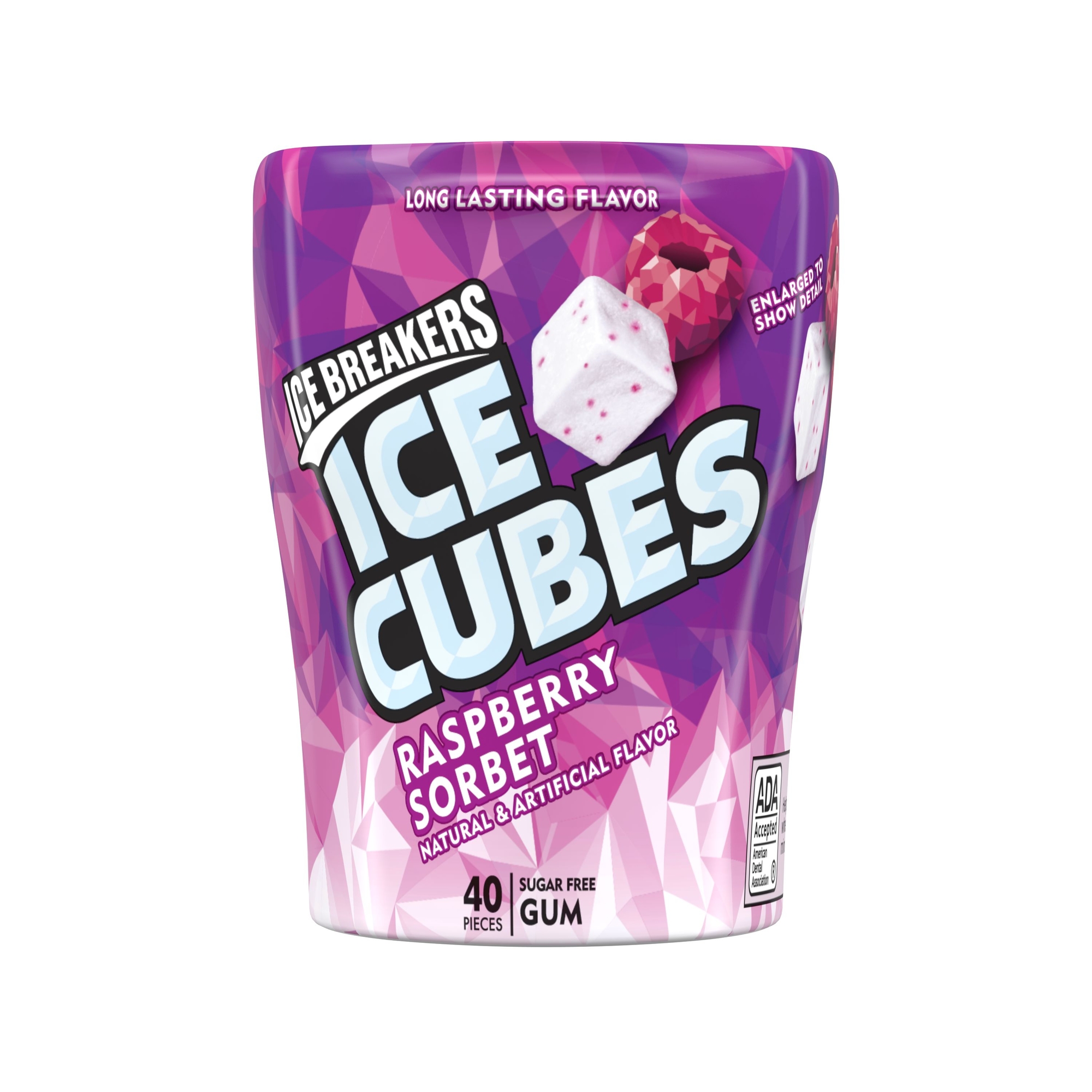 Ice Breakers® Ice Cubes Sugar Free Gum - Raspberry Sorbet 40 Pieces