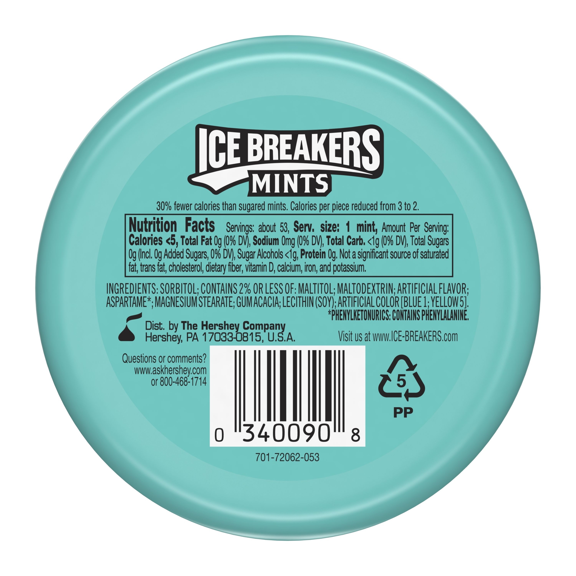 Ice Breakers® Sugar-Free Mints 1.5oz - Wintergreen