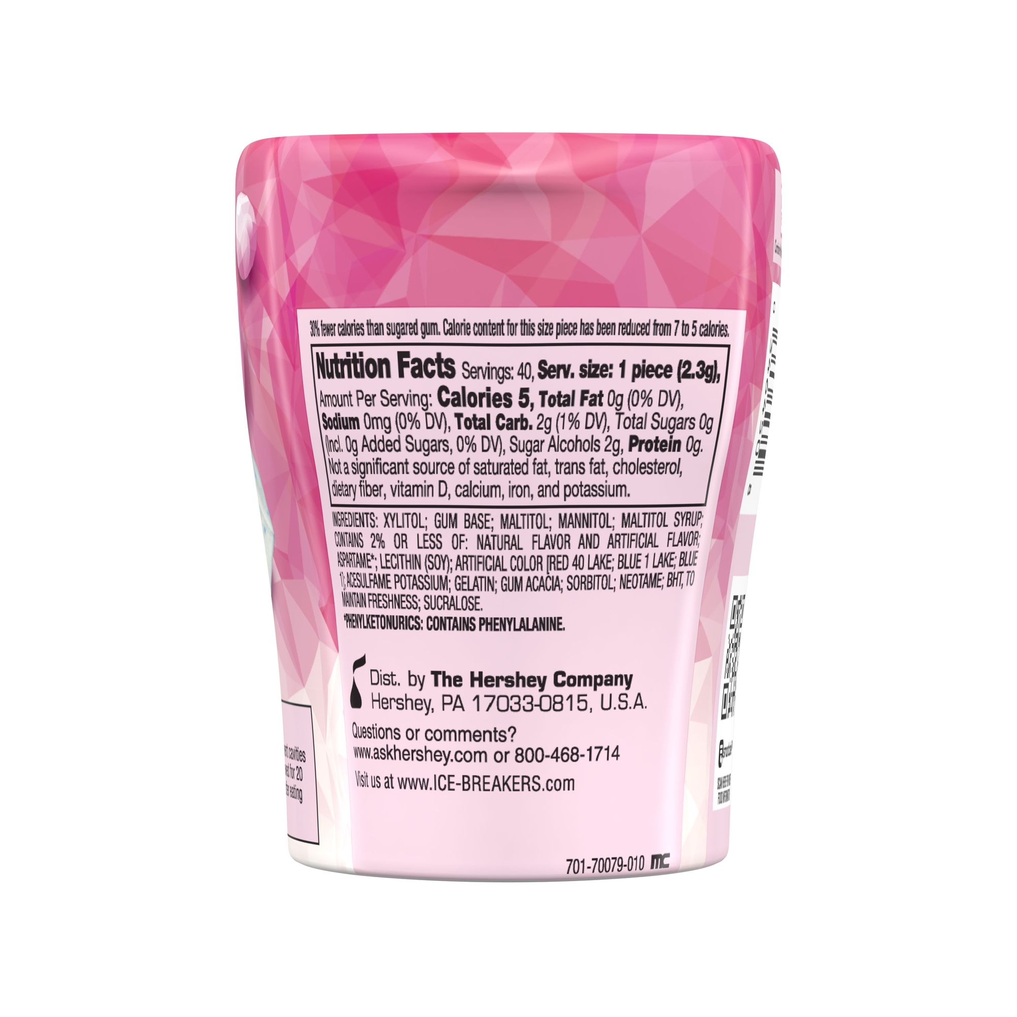 Ice Breakers® Ice Cubes Sugarfree Gum - Bubble Breeze 40 Pieces