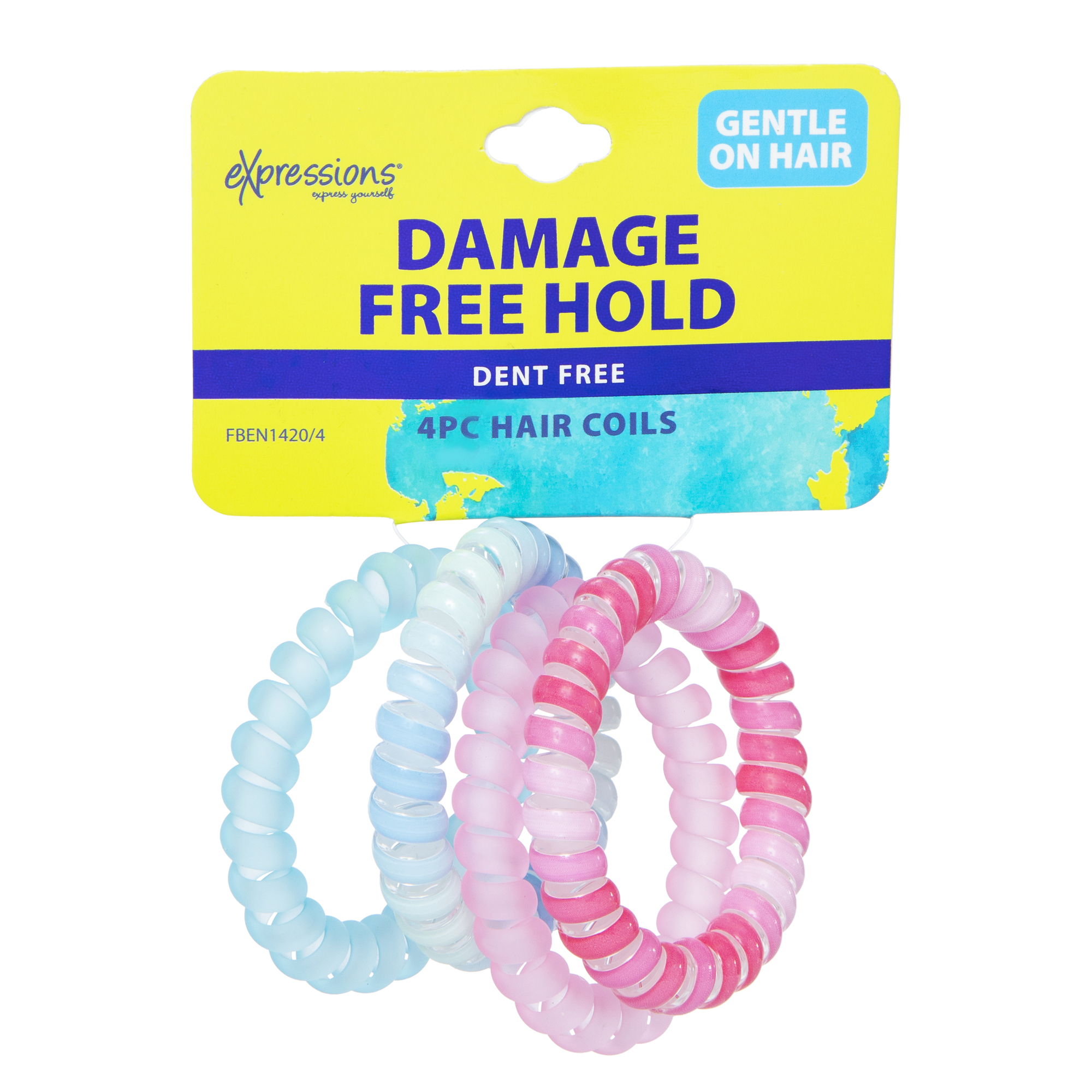 Ombre Frosted Hair Coils 4-Count