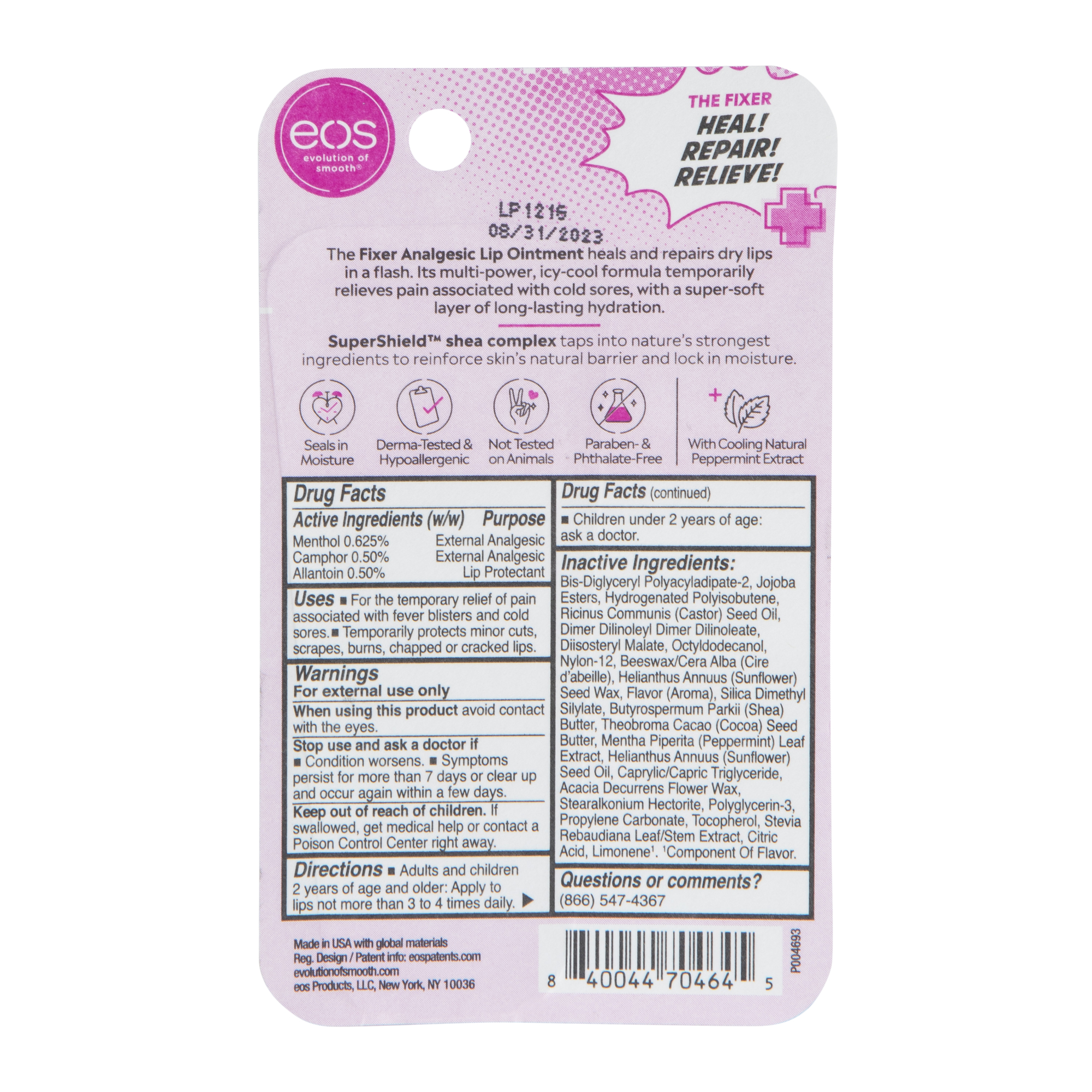 Eos® The Fixer Medicated Lip Ointment 0.35oz