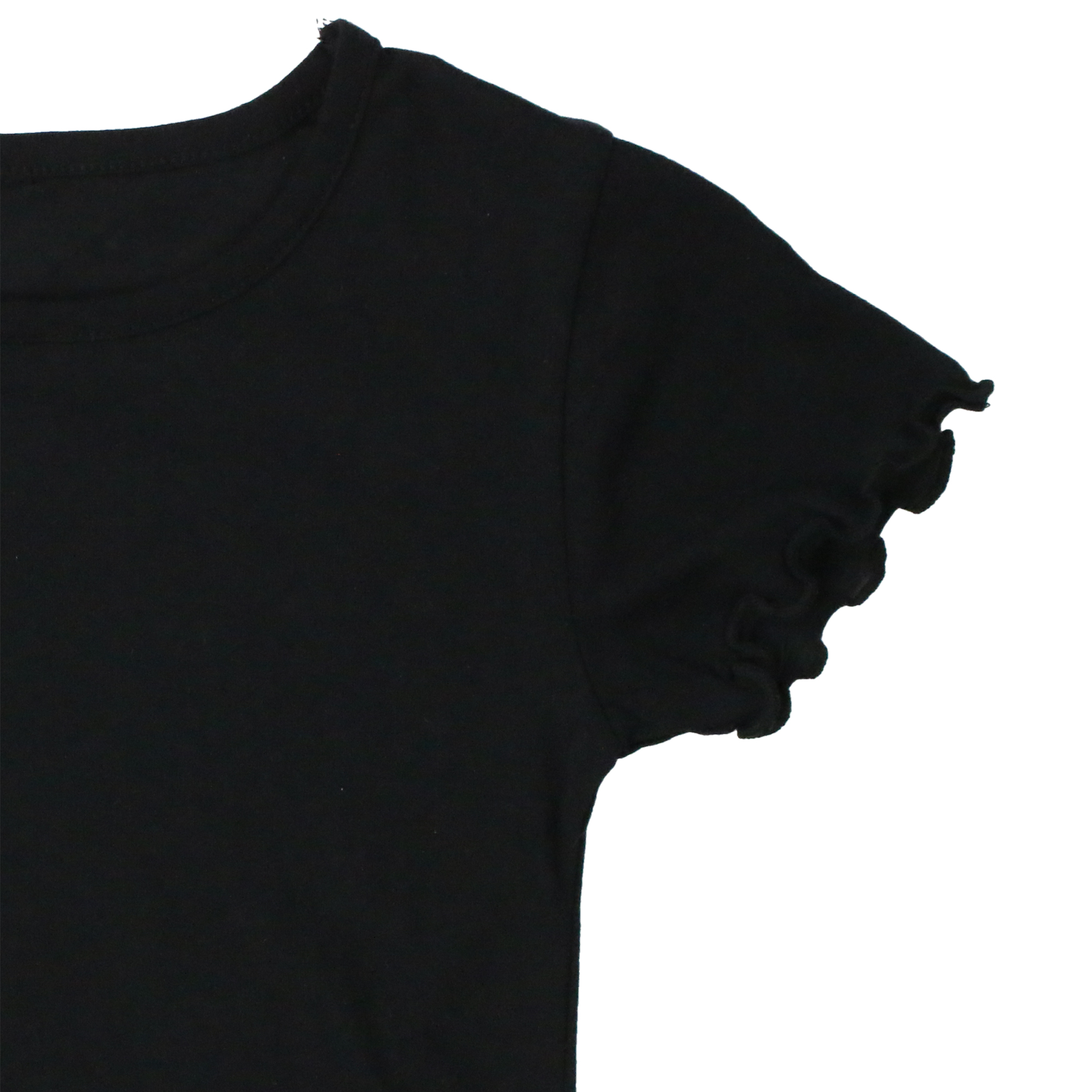 Baby Tee With Lettuce Hem