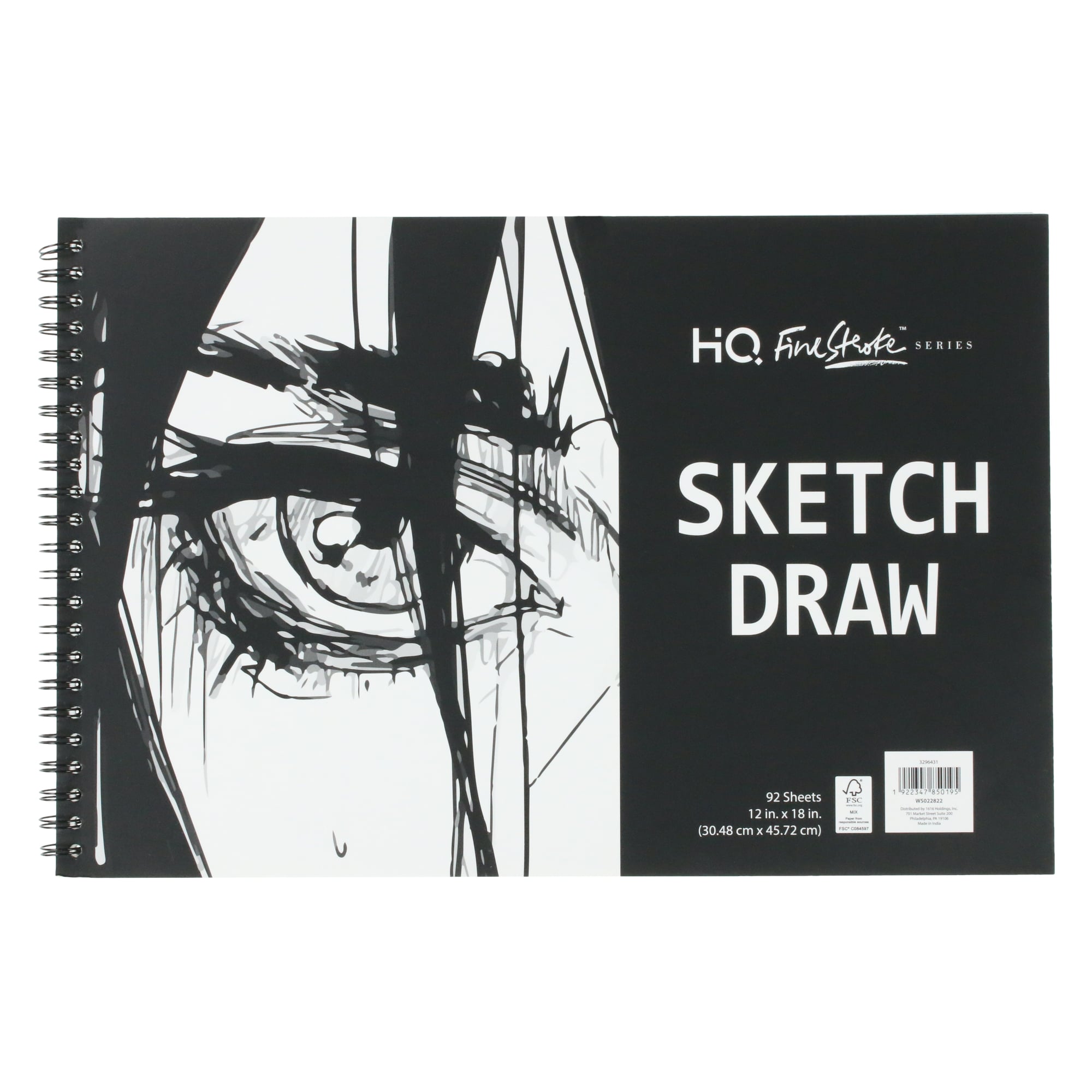 12in x 18in finestroke™ series spiral sketchbook | Five Below
