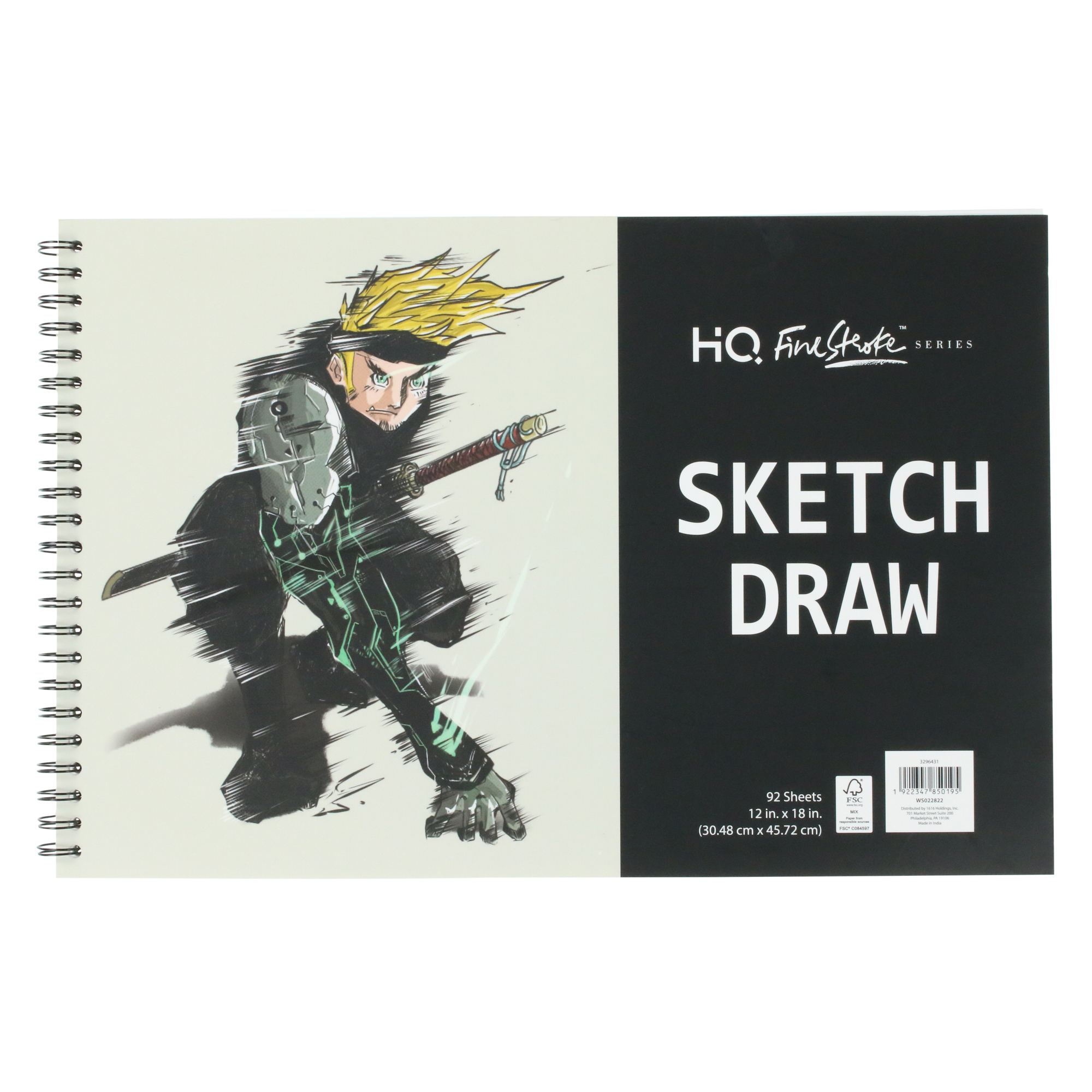 12in x 18in Finestroke™ Series Spiral Sketchbook